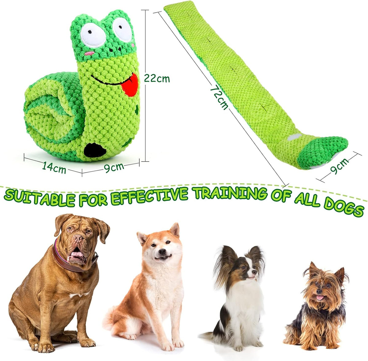 Letsmeet Juguetes para perros Squeak - Juego de liberación de estré...