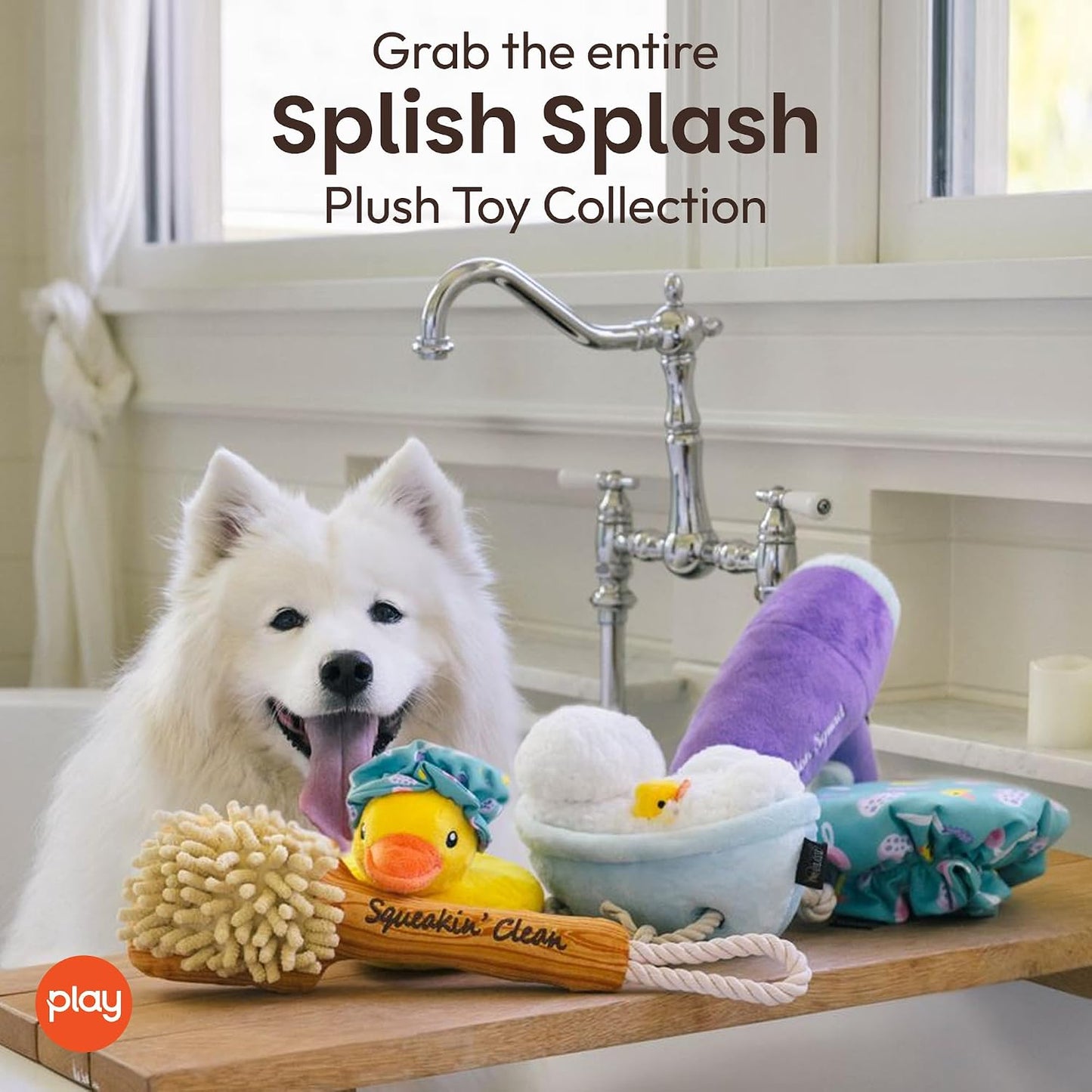 P.L.A.Y. Bonitos juguetes de peluche para perros, con temática de b...