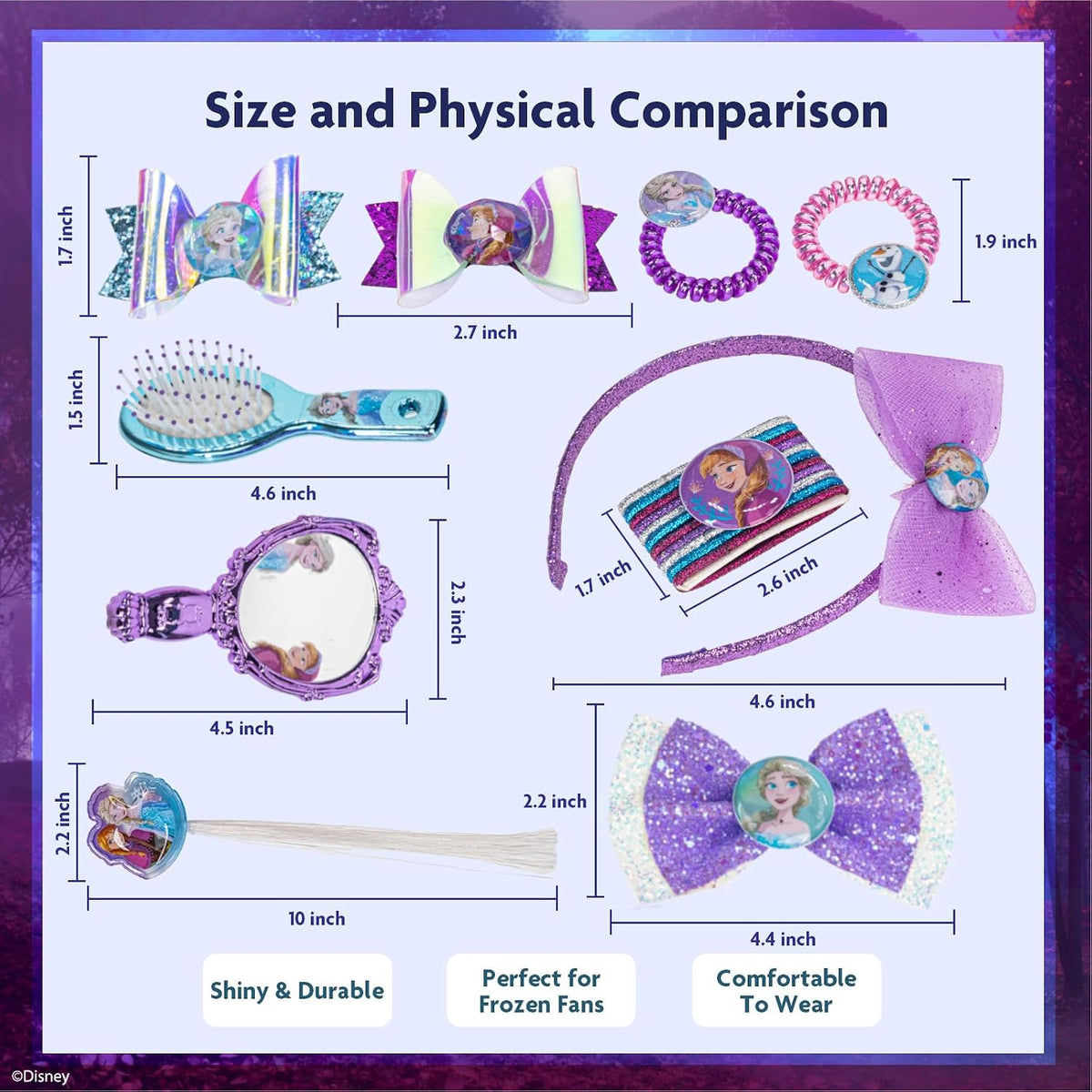 El juego de accesorios para el cabello de Disney Frozen 2 incluye c...