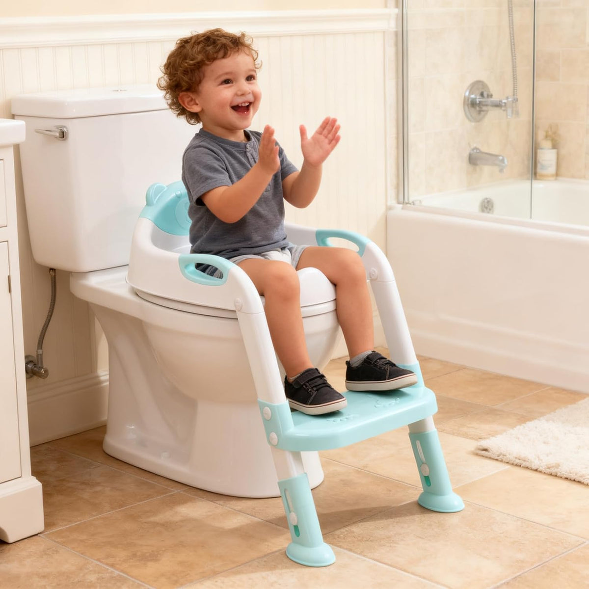 Inodoro de entrenamiento para ir al baño para niños pequeños, asien...