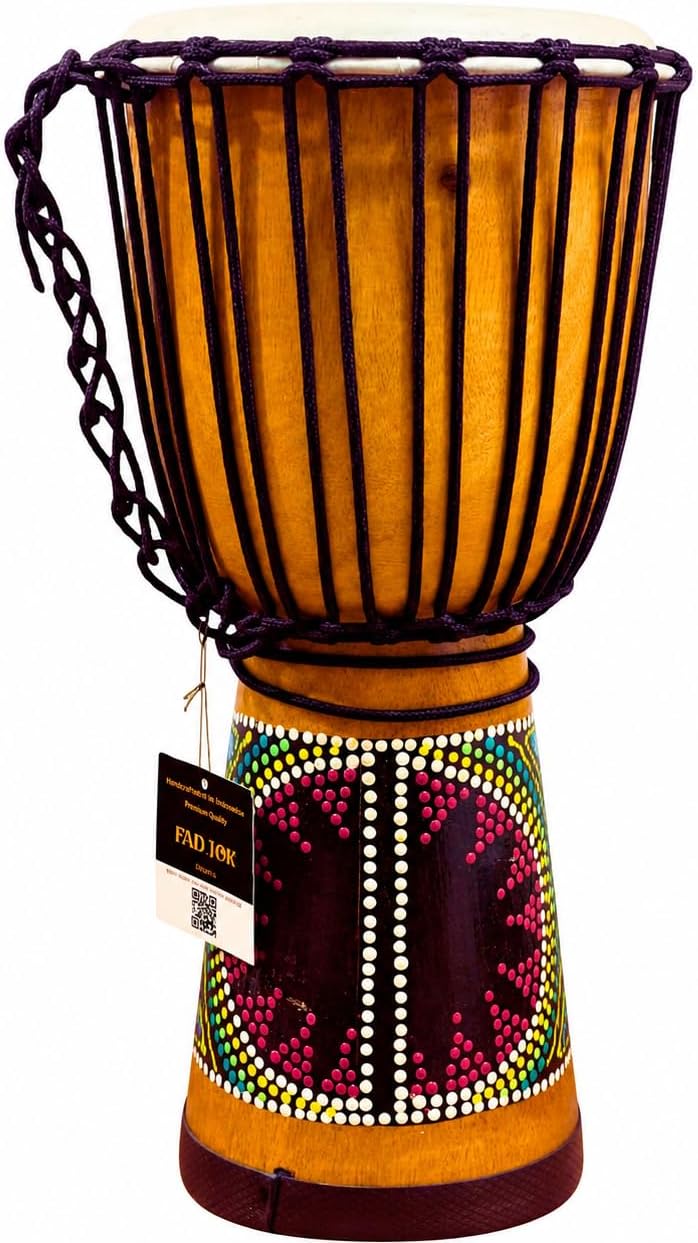 Tambor de sandía Djembe de 6 x 12 \u2013 Tambor de mano africano he...