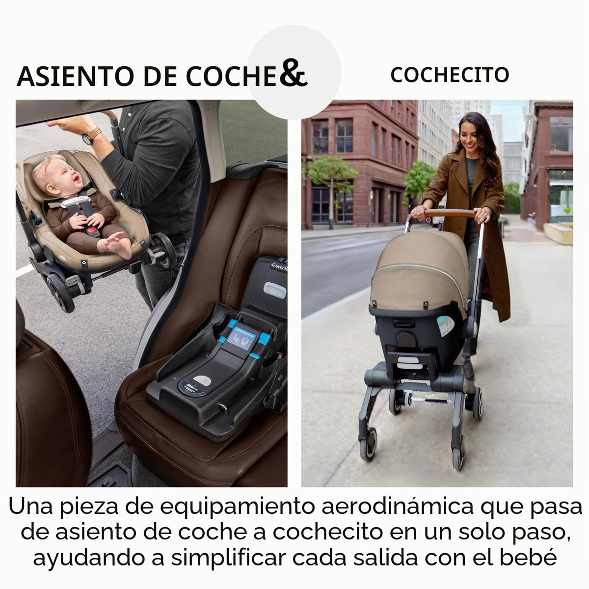 Evenflo Shyft DualRide - Juego de asiento de coche infantil con alm...