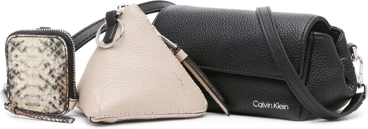 Calvin Klein Bandolera organizacional 3 en 1 Argo para mujer