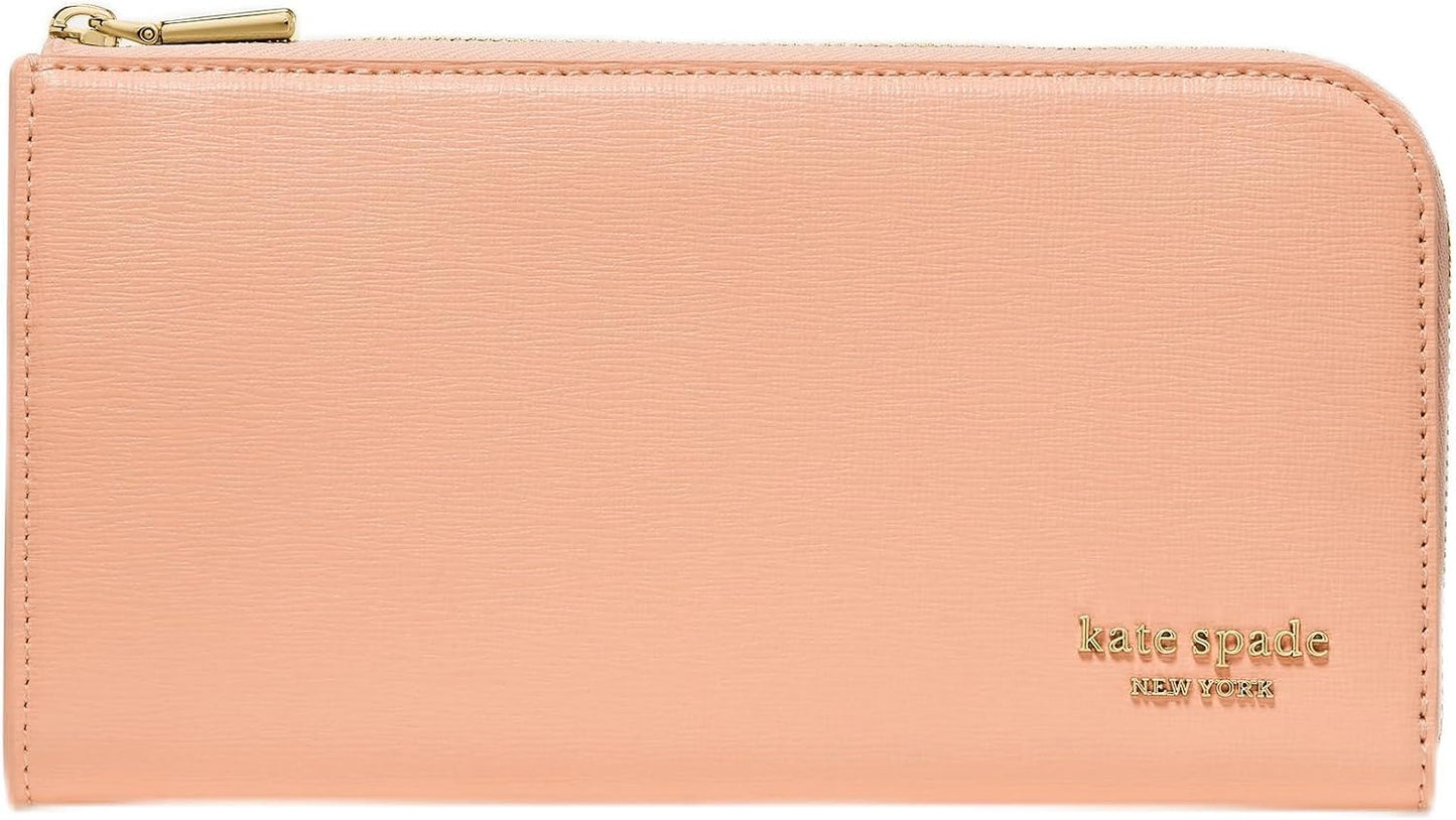 kate spade new york Devin - Cartera Continental con cremallera, mel...
