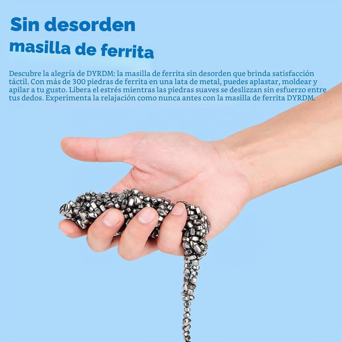 DYRDM Masilla de ferrita 300+ plata, accesorio de escritorio para a...