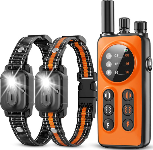 Collar de choque para perros, collar de entrenamiento para perros d...