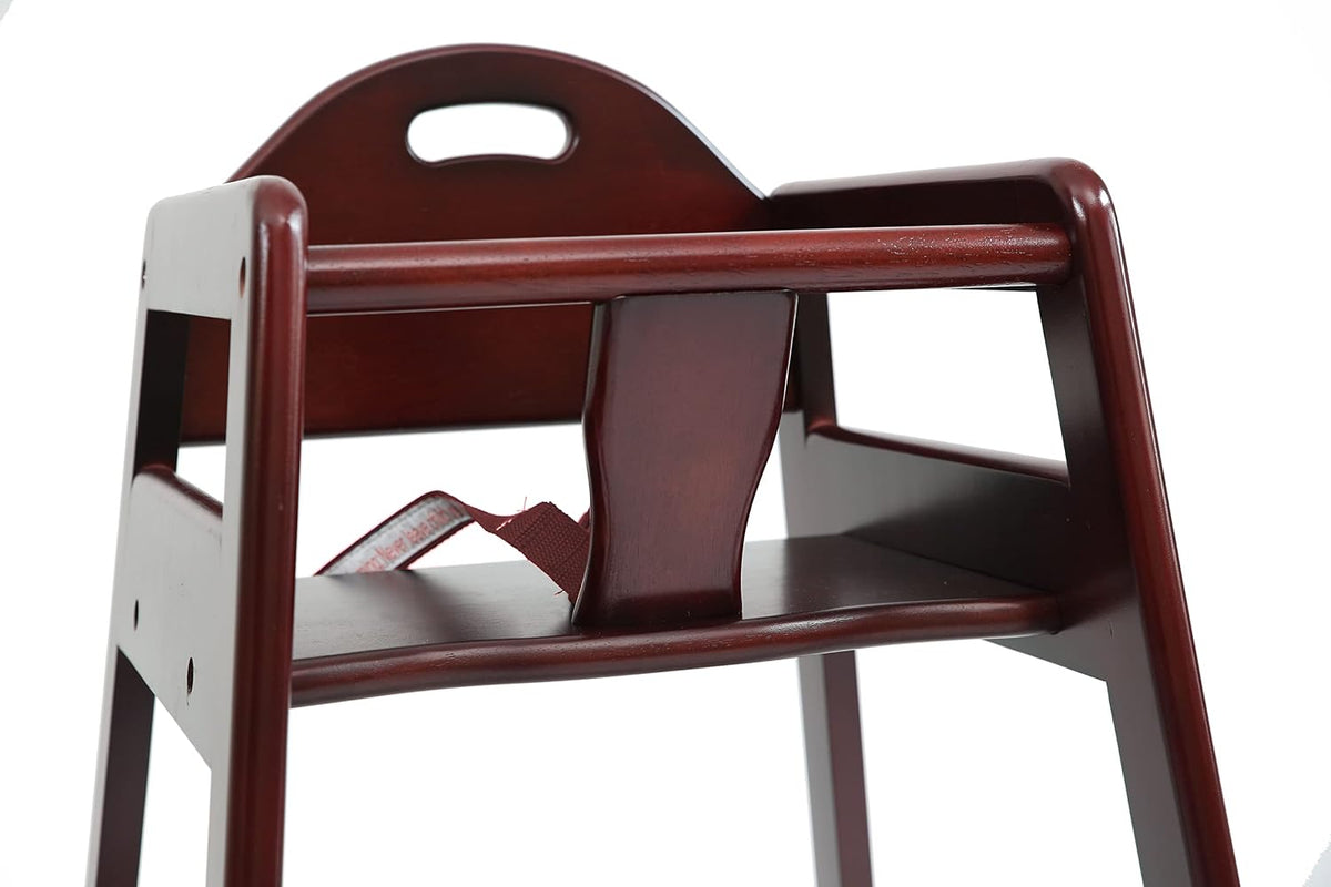 Silla alta de madera para bebés y niños pequeños, silla alta apilab...