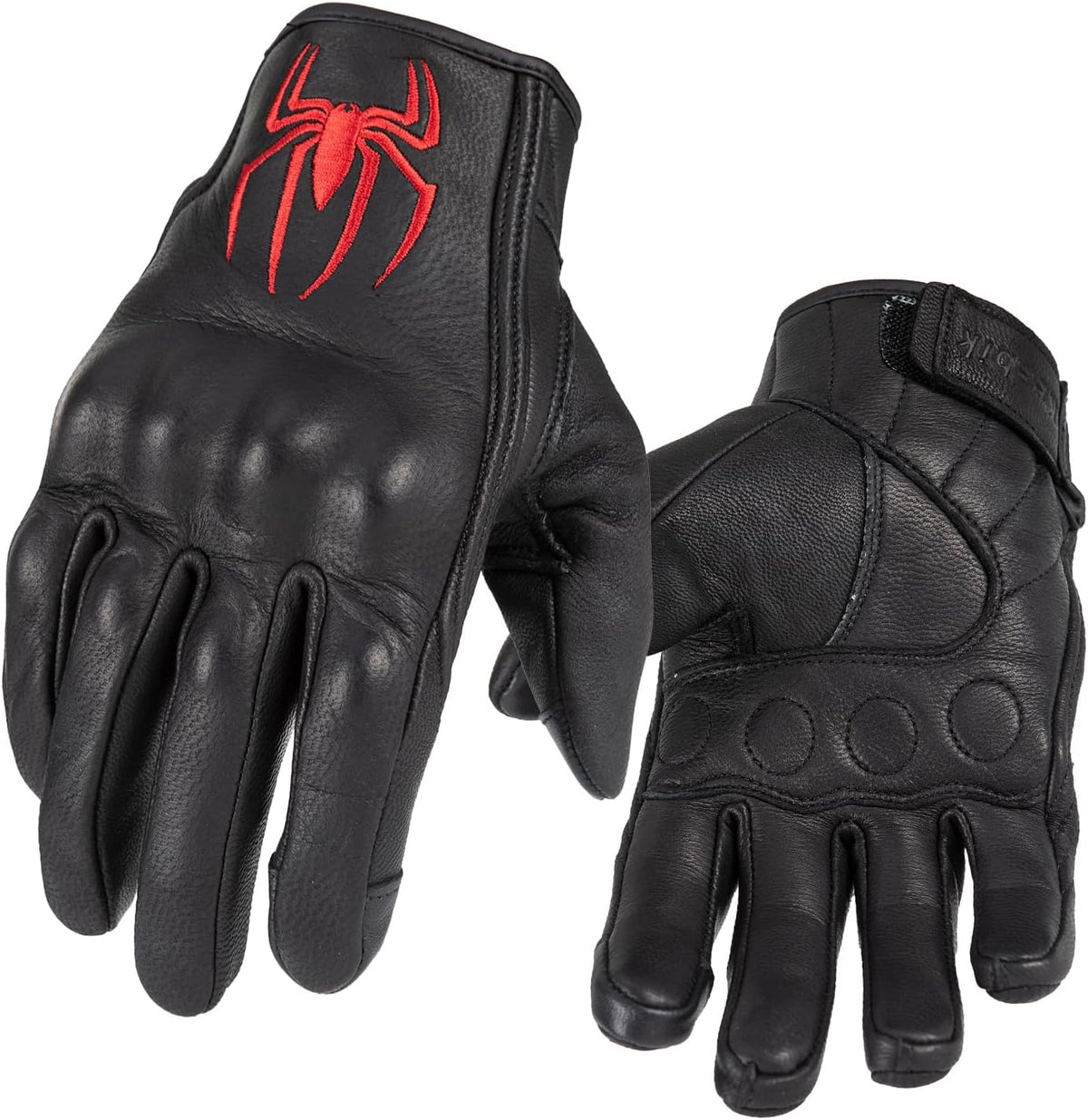 Keebik - Guantes de piel de cabra para moto, moto, deportes motoriz...