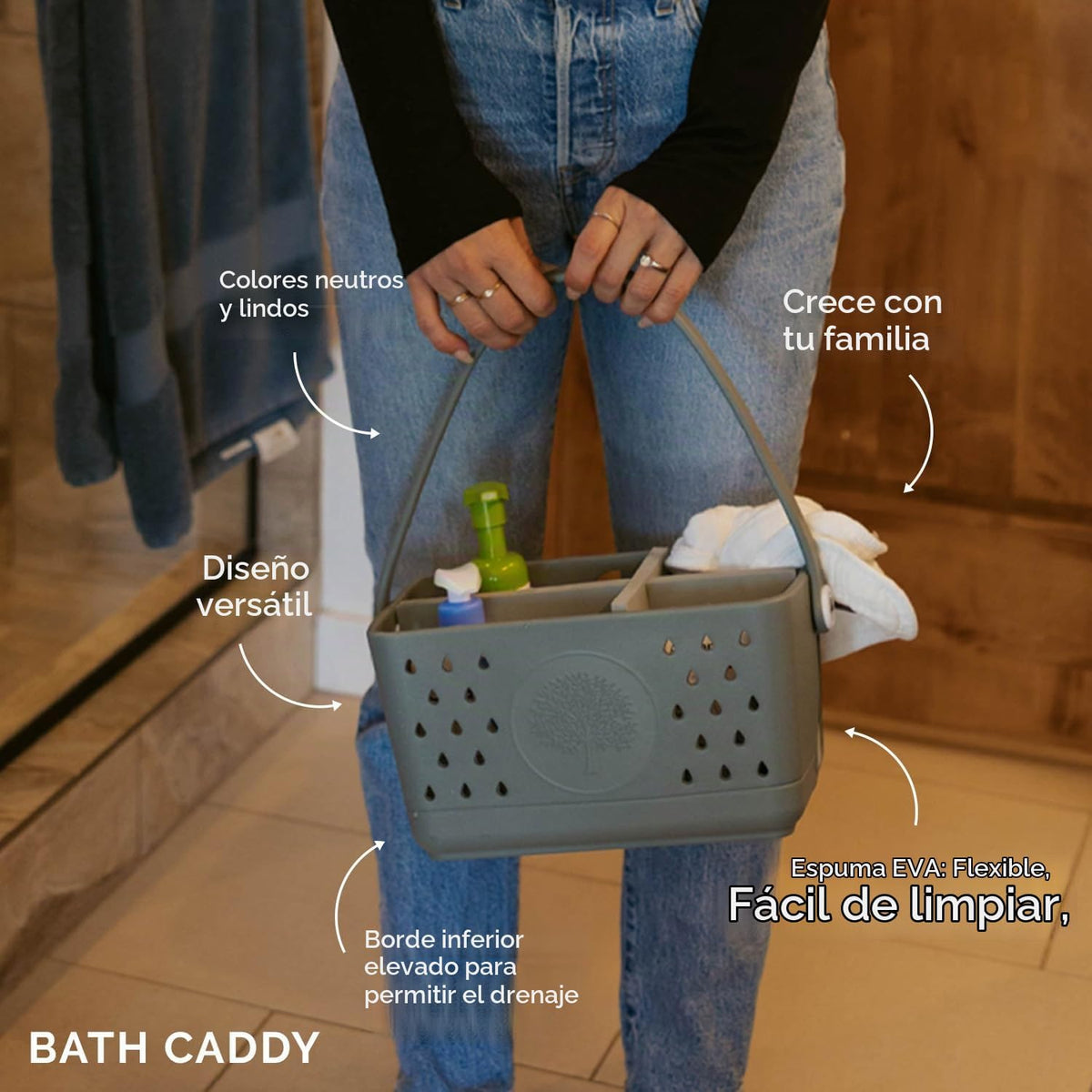 Parker Organizador de Baño para Bebé | Sin BPA y Grado Alimenticio...