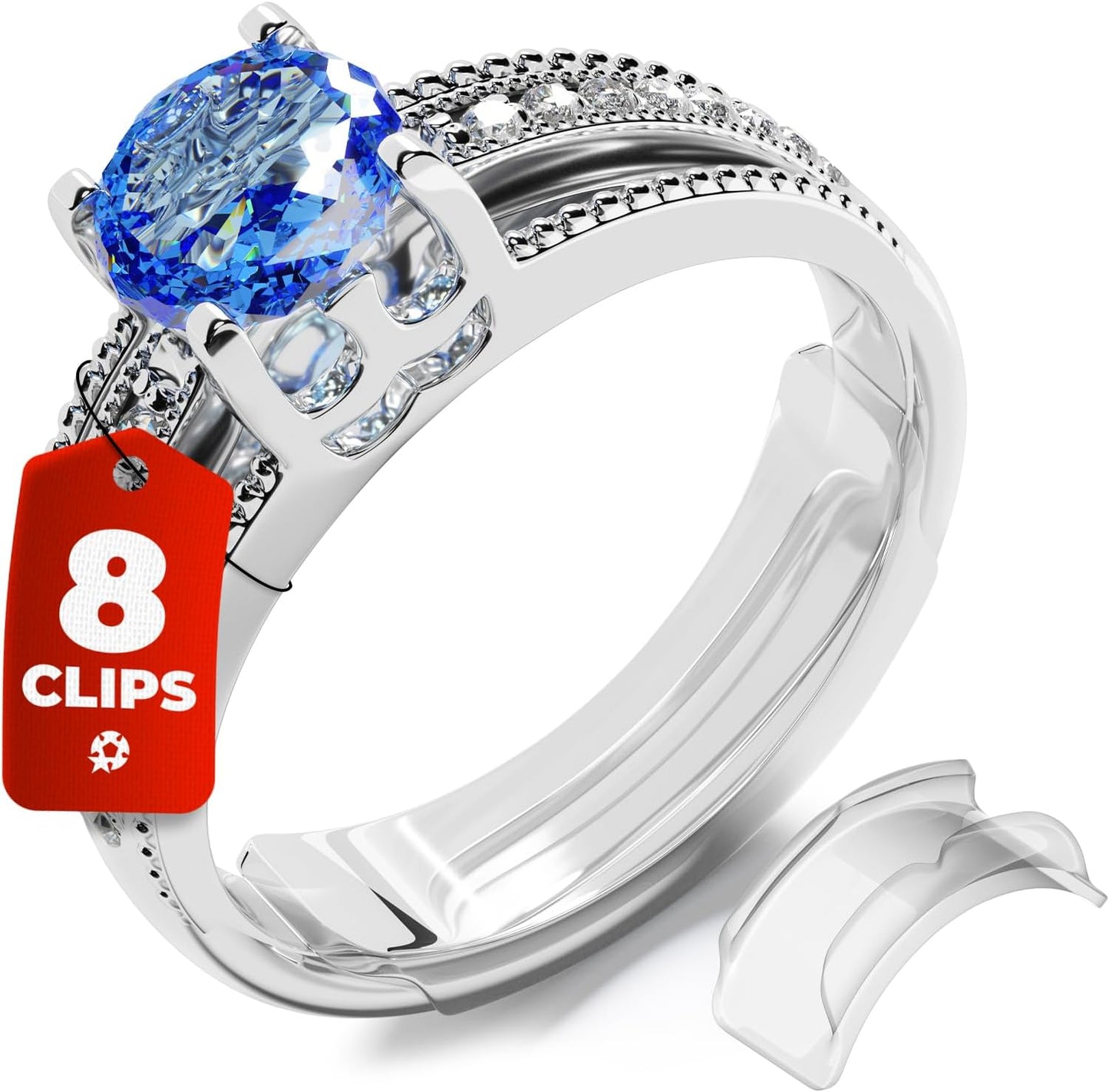 Ajustador de tamaño de anillo para anillos sueltos - Se ajusta a ba...