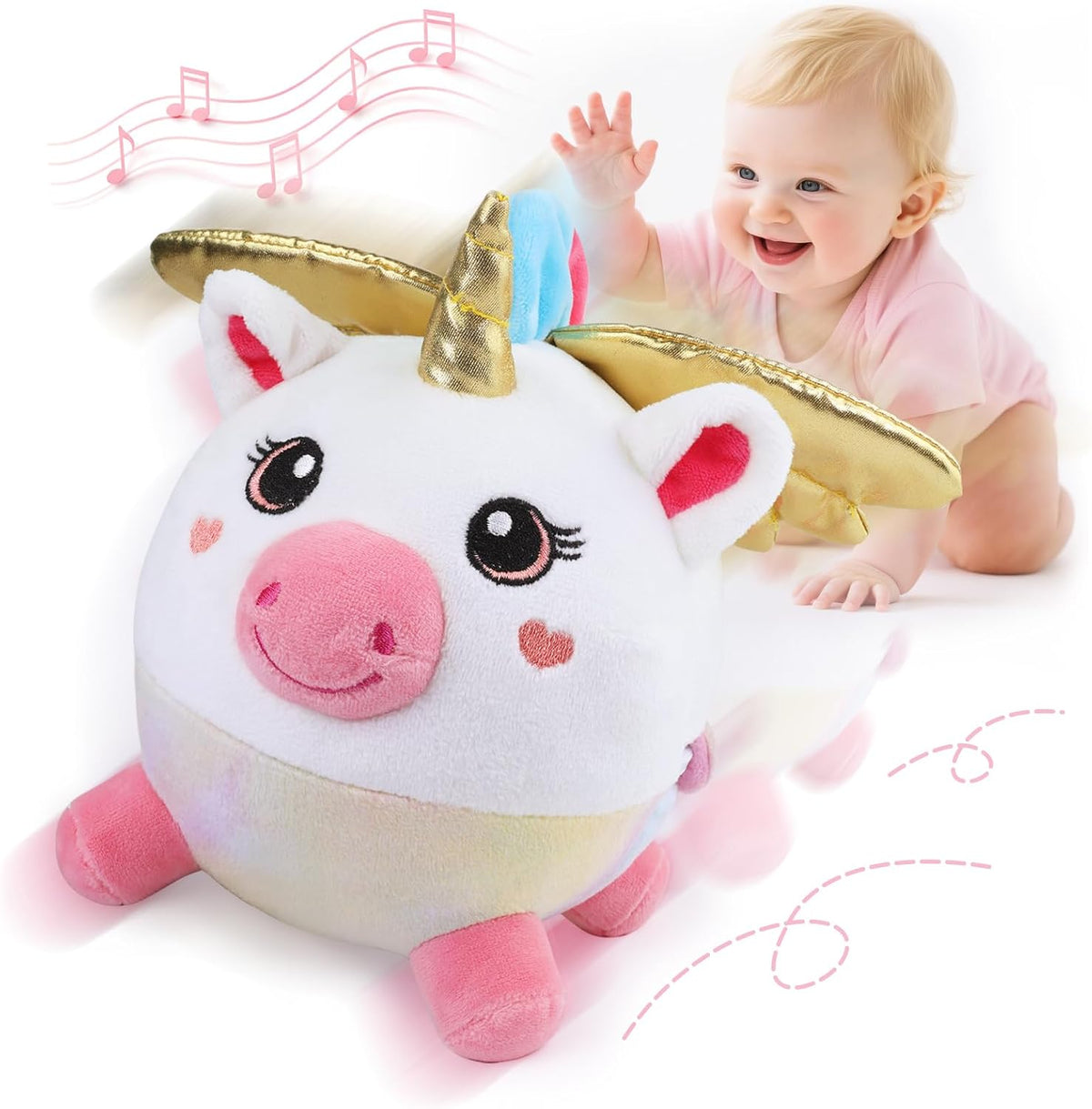 CuteZone Juguetes para bebés de 6 a 12 meses - Juguete musical de u...