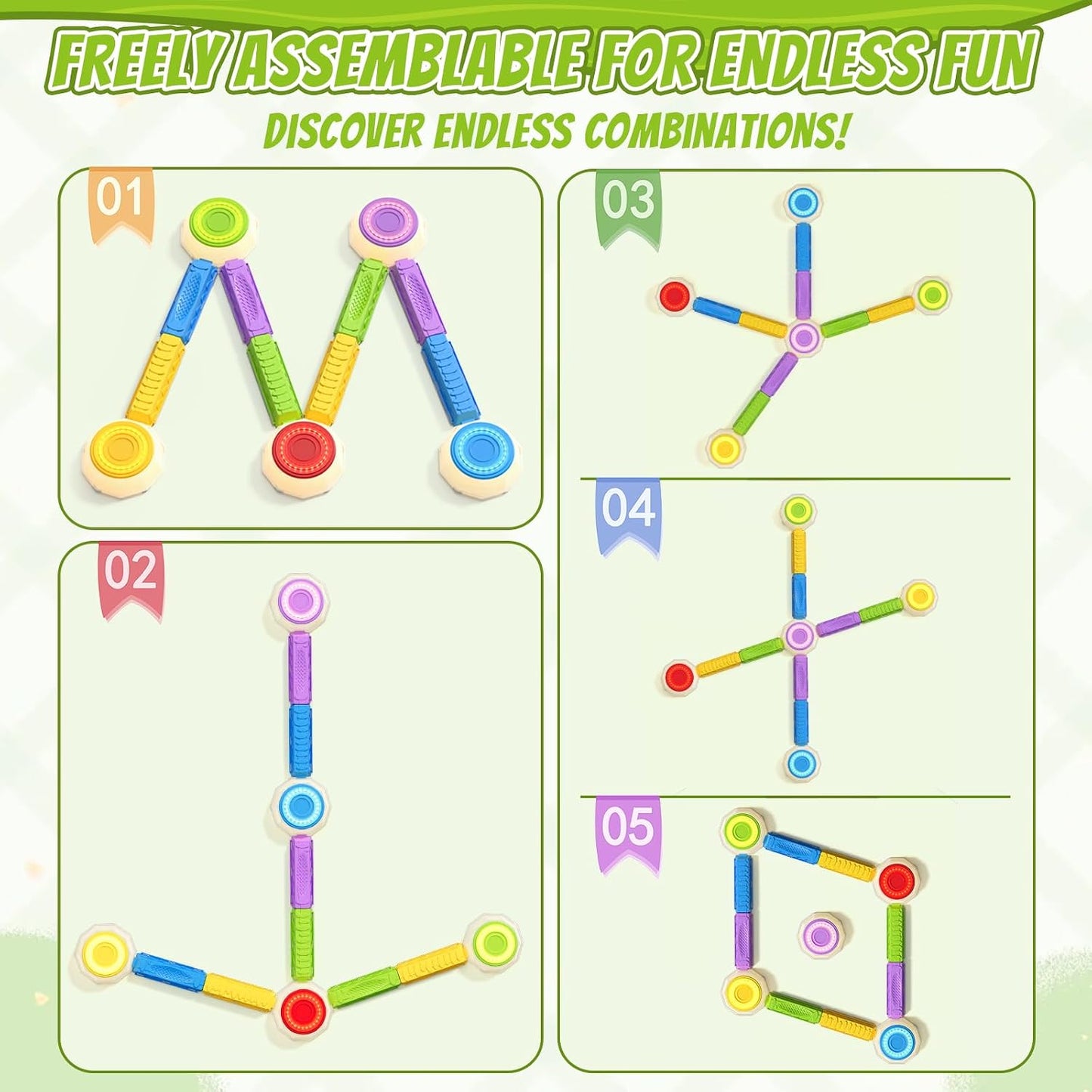 HYES - Piedras iluminadas y vigas de equilibrio para niños de 3 a 5...