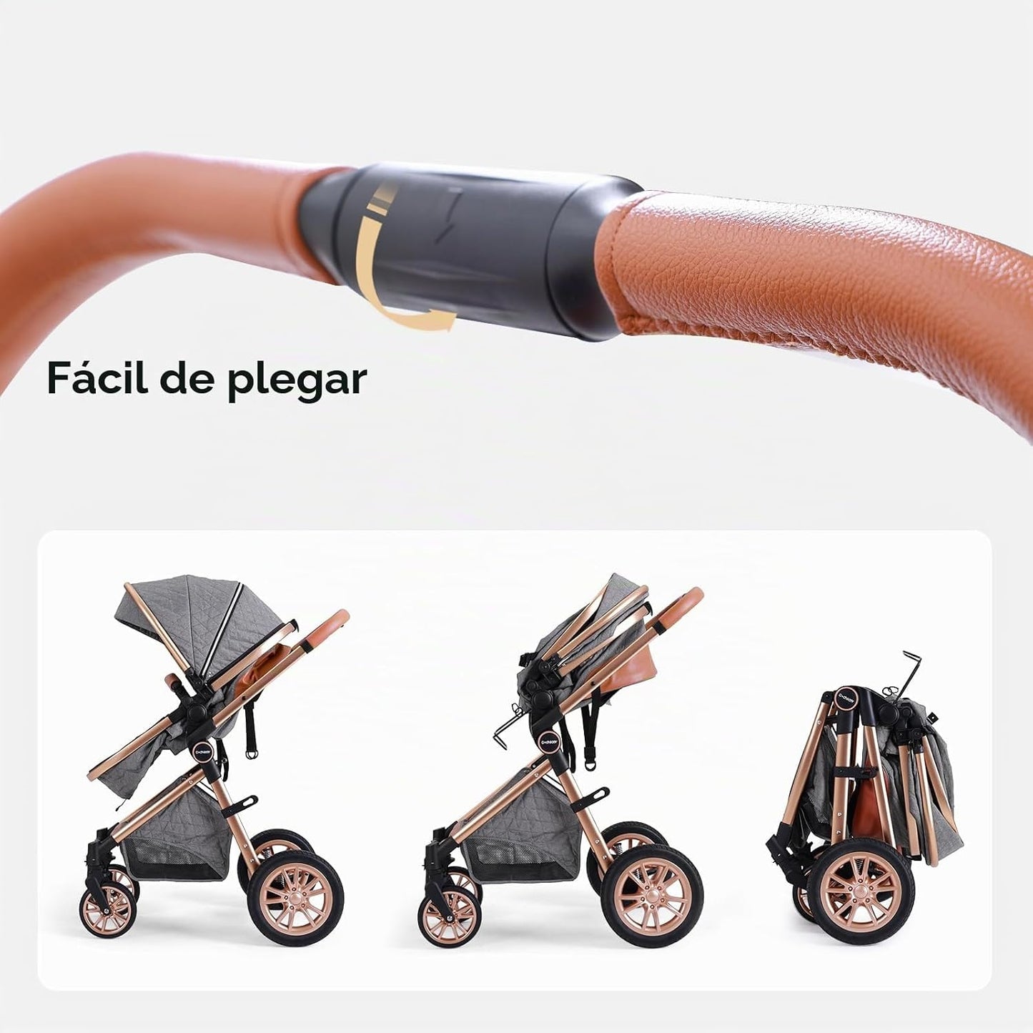 Cochildor DuraFlex - Cochecito de bebé 2 en 1, cochecito de viaje p...