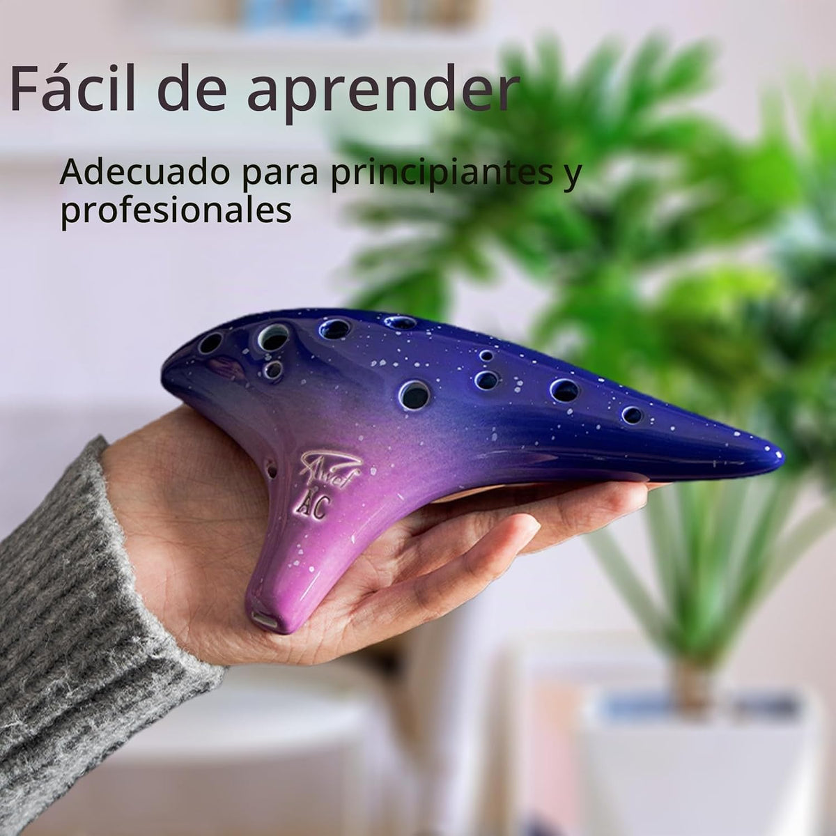 Ocarina \u201COcean Notes\u201D de 12 agujeros, forma de batata, he...
