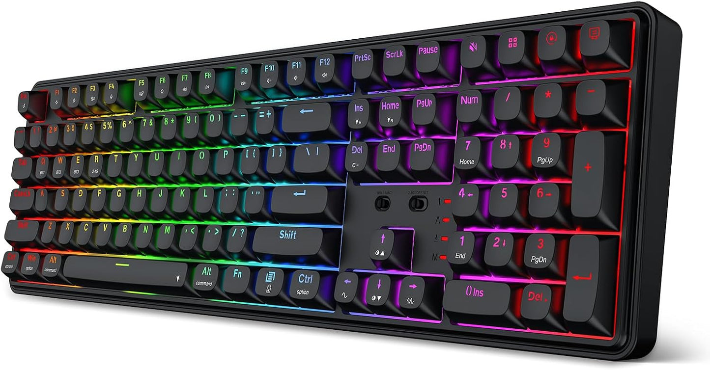 Redragon S163 - Combo de teclado y mouse para juegos Wilreess de 3...