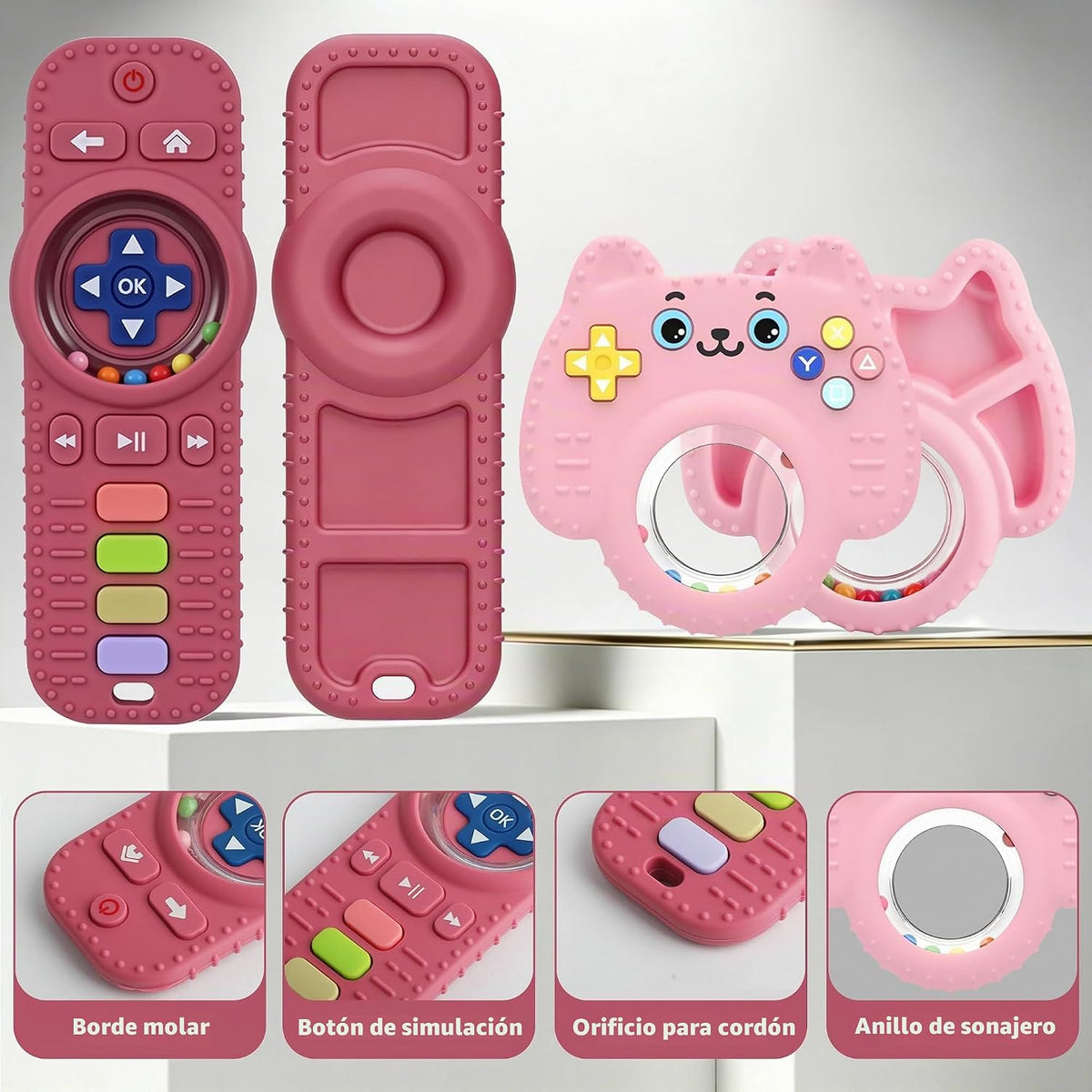 Chuya Baby Toys Baby TV - Juguetes de dentición con control remoto,...