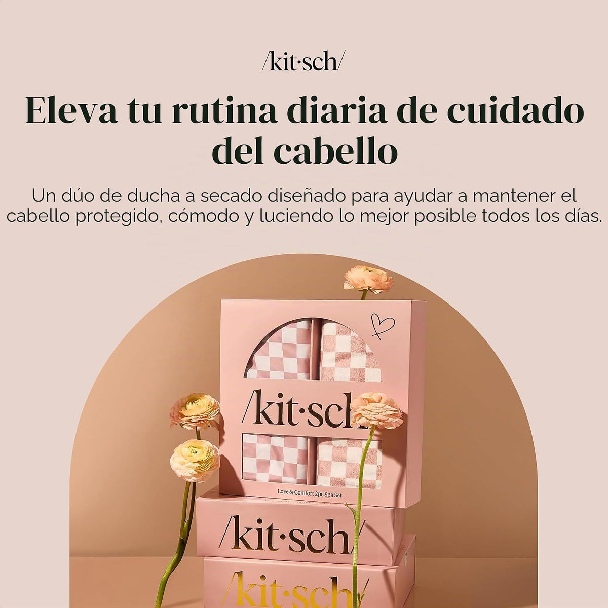 Kitsch Toalla de pelo de microfibra XL para mujer | Toallas de micr...