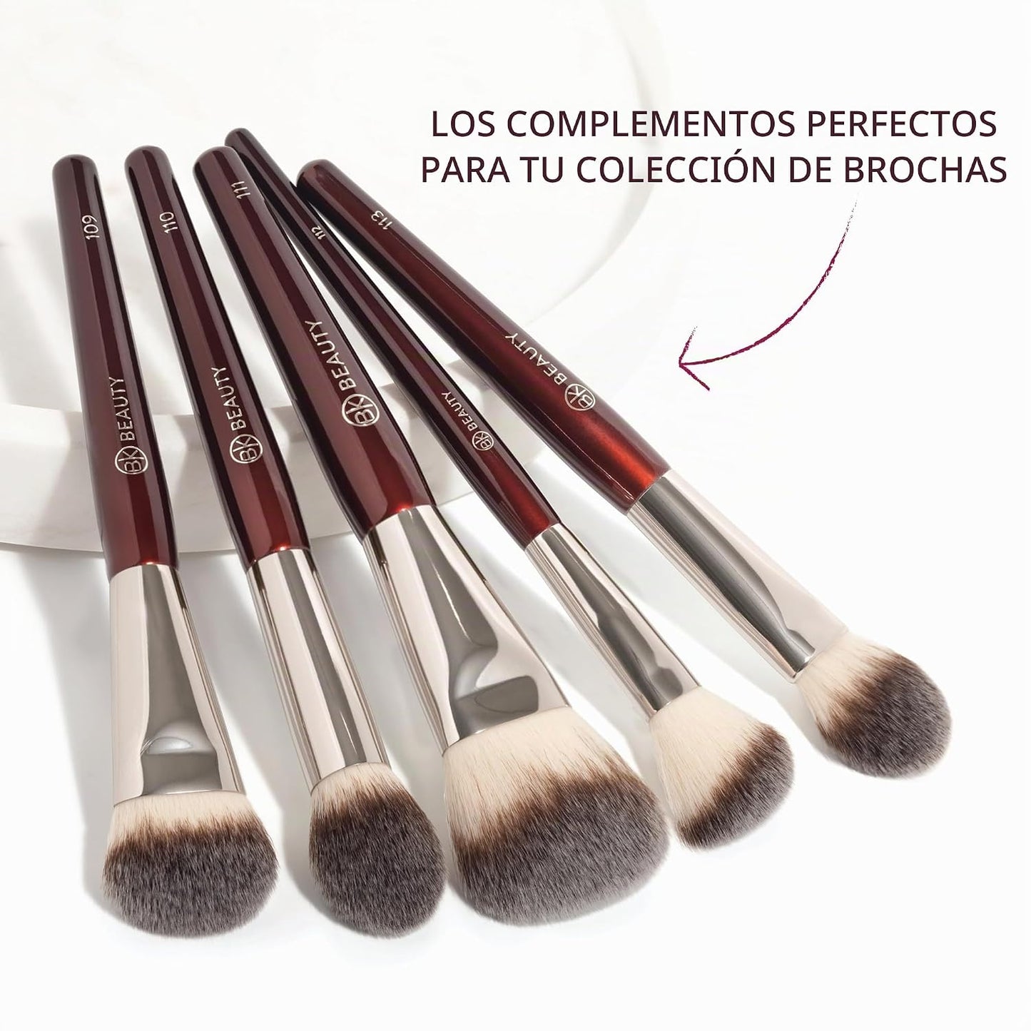 BK BEAUTY - CORE LINE EXTENSION FACE SET (5PC) - Juego de brochas d...
