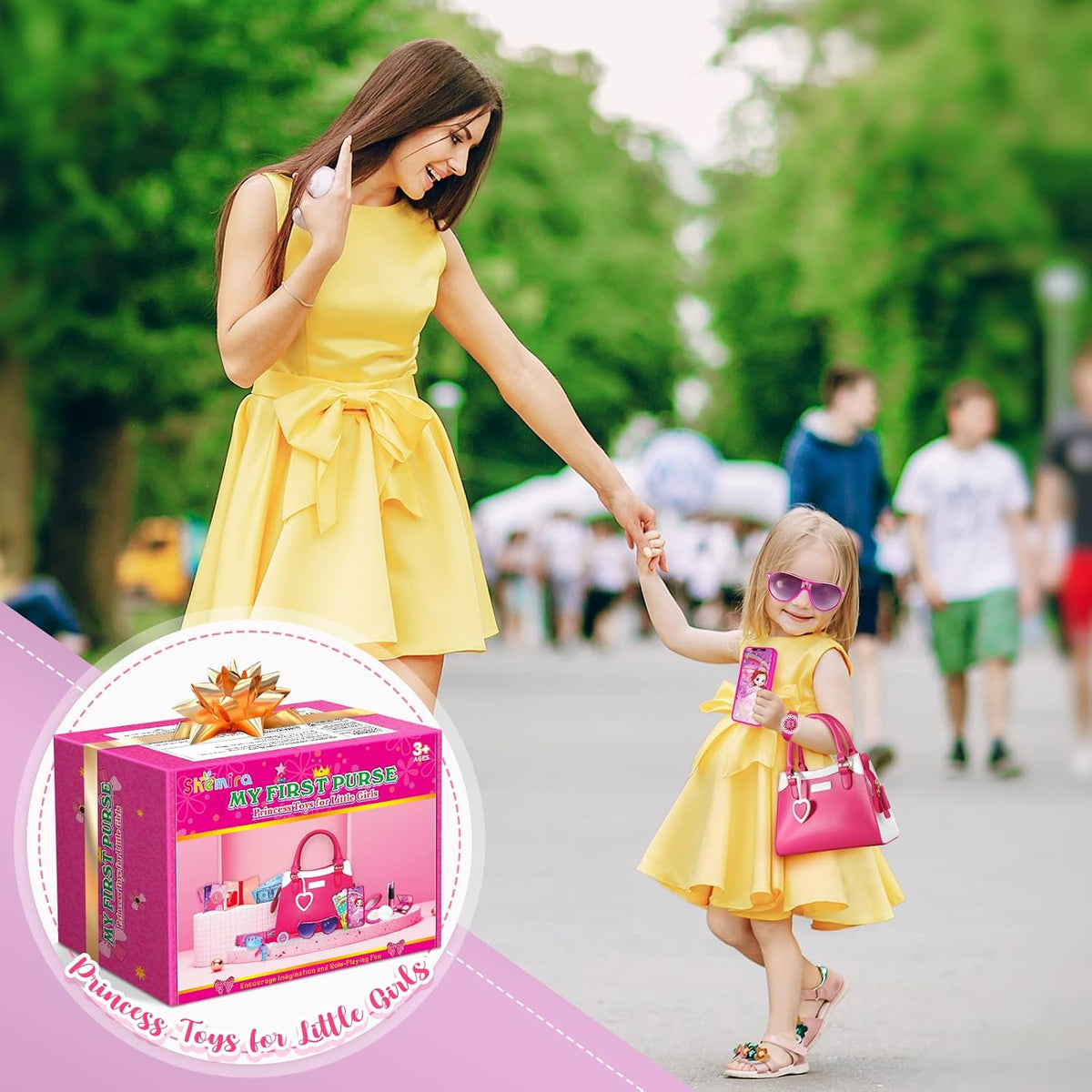 Shemira Bolsa de Juego para Niñas Pequeñas, Juguetes de Princesa de...