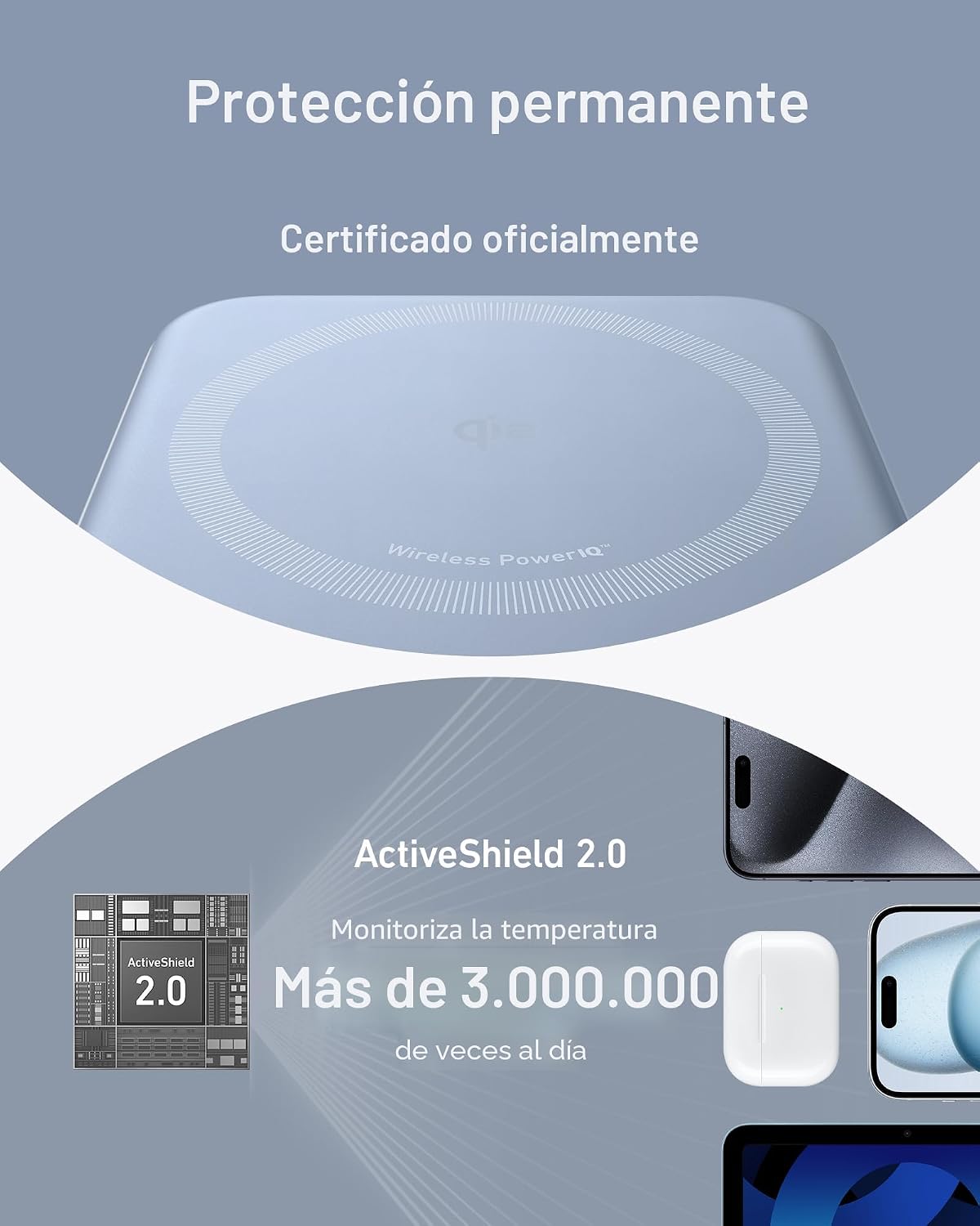 Anker MagGo Power Bank, Cargador portátil compatible con MagSafe ce...