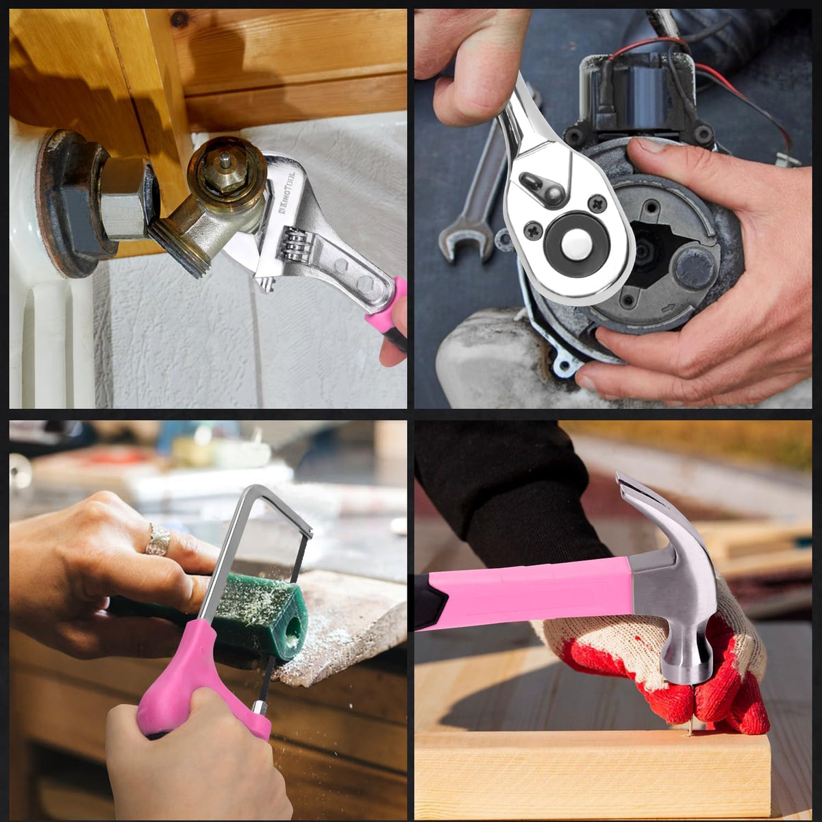 KingTool Juego de herramientas de 276 piezas con taladro eléctrico...