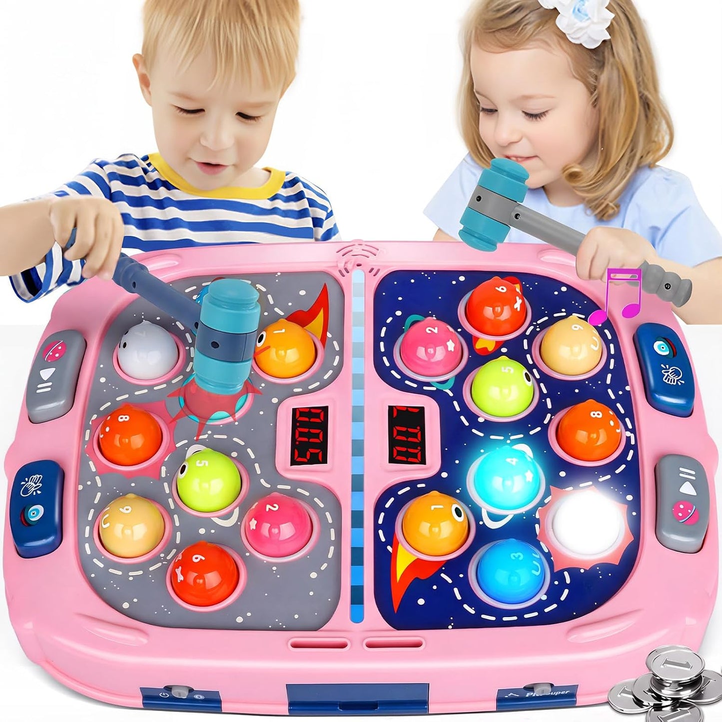 Juego de Golpear Topos para Niños, Juguetes para Niños y Niñas de 3...