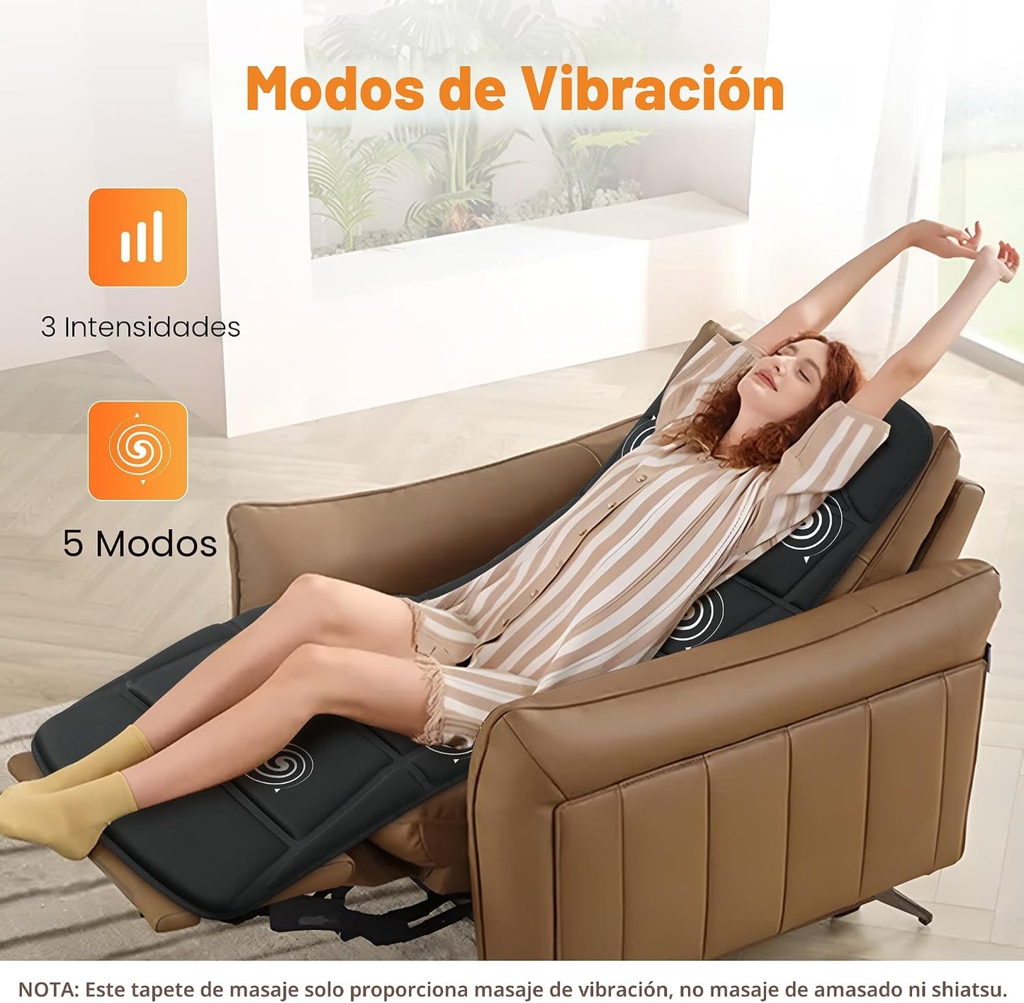 CILI - Alfombrilla de masaje de cuerpo completo con calor, almohadi...