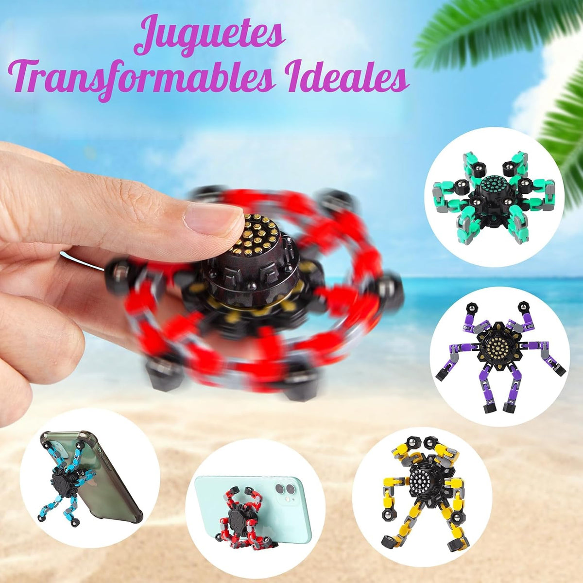 Gokeey para mamá Giradiscos transformables para niños y adultos, ju...
