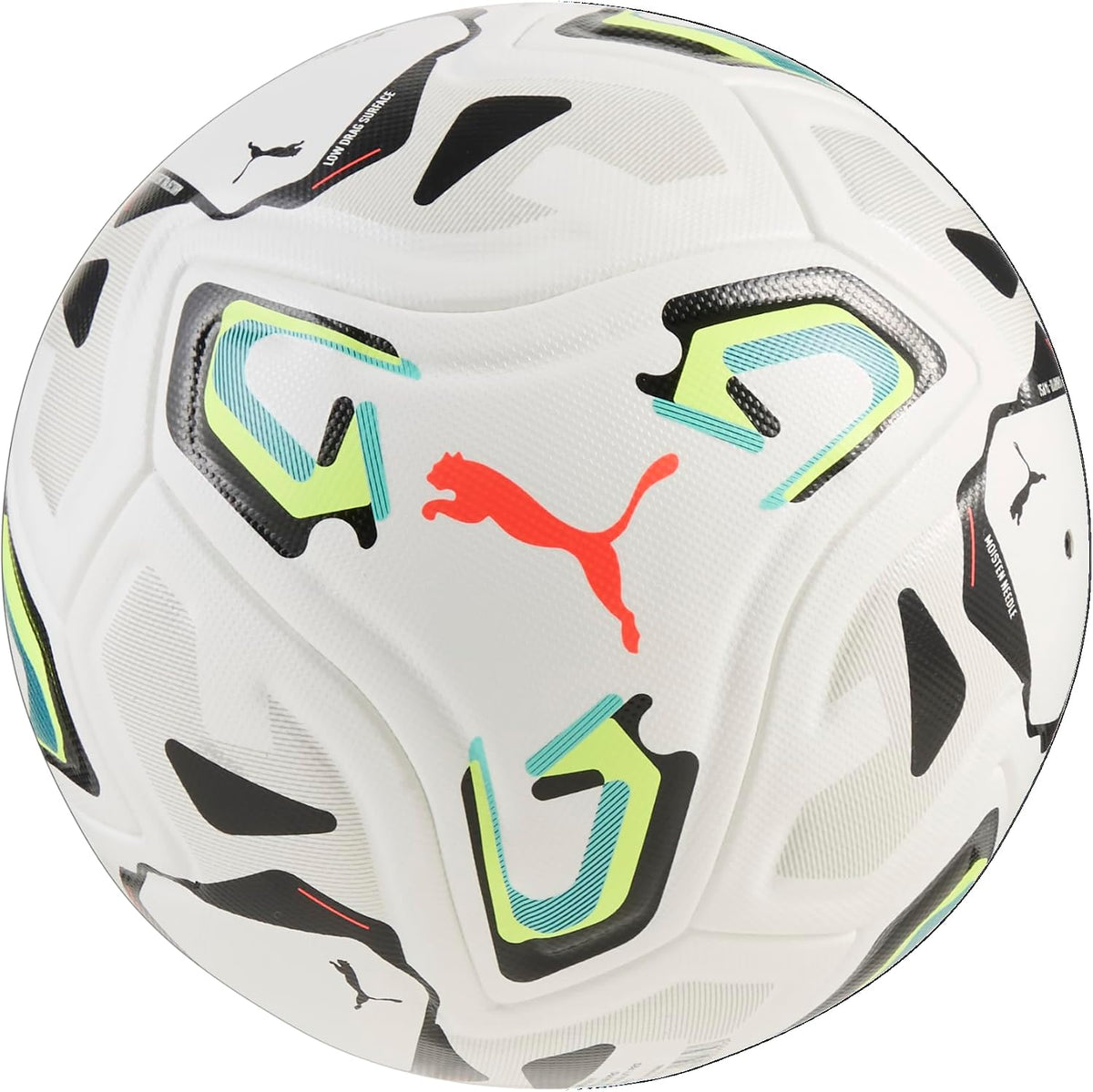 PUMA Balón de fútbol unisex Stellar Club Pro, blanco-acuático-amari...