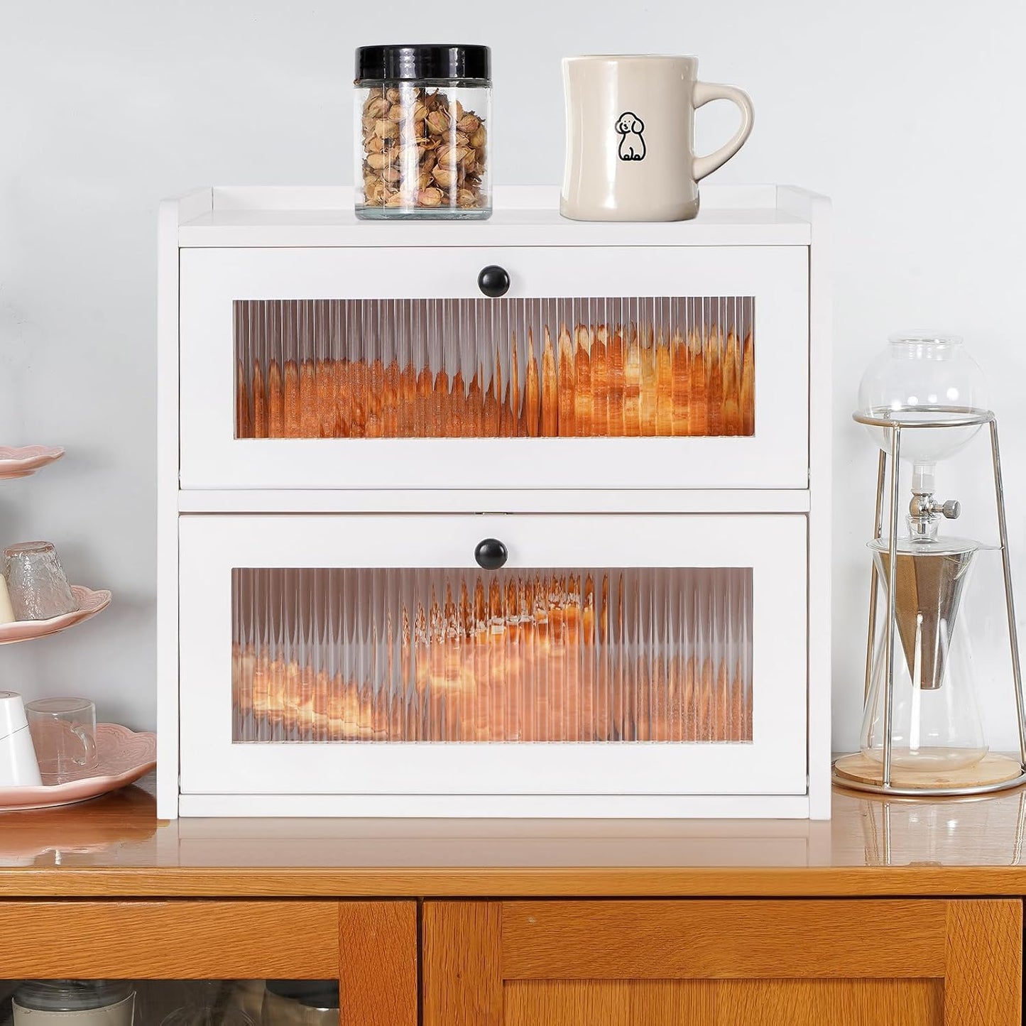 Sunhoo Panera para encimera de cocina, contenedor de almacenamiento...