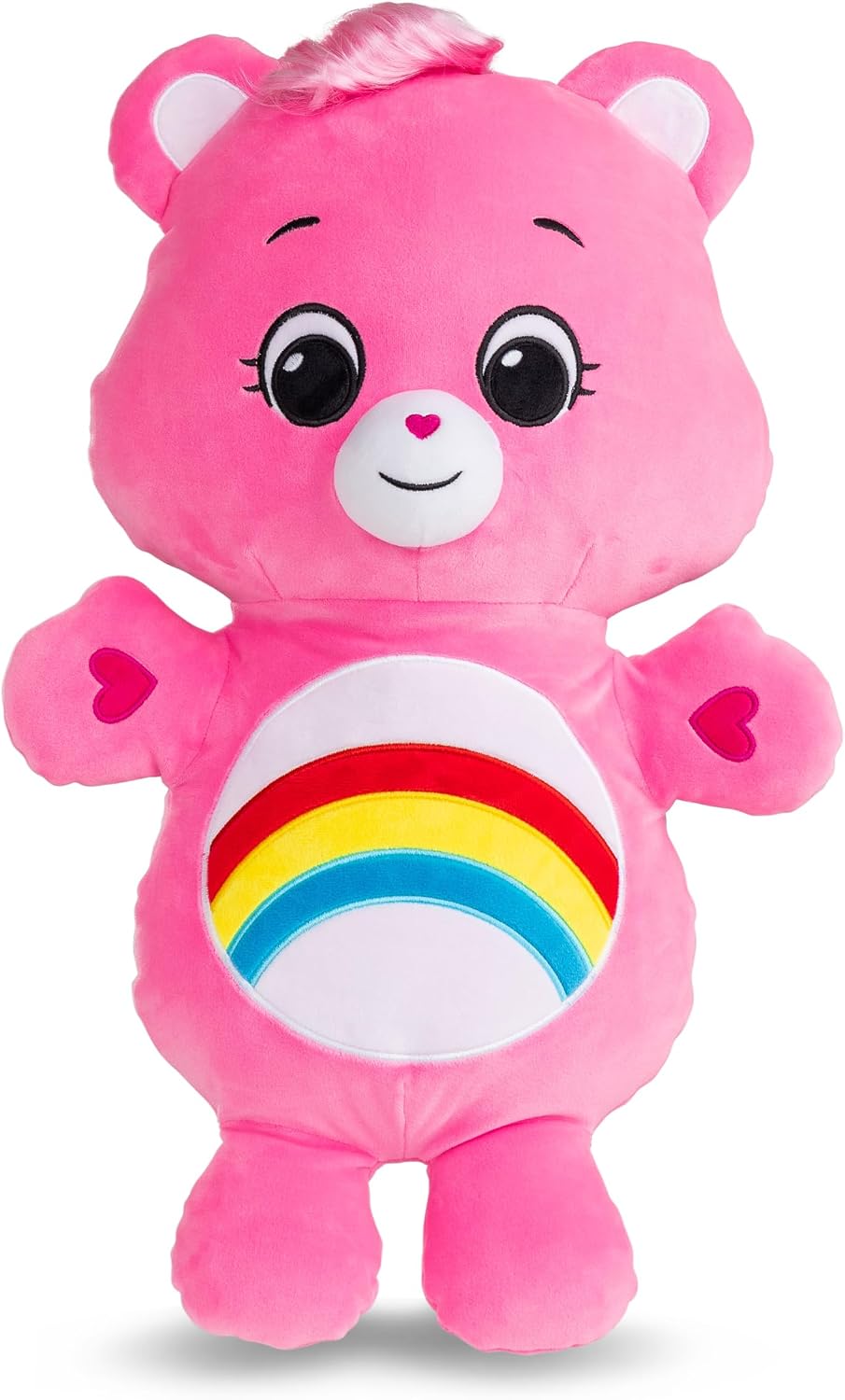 Care Bears Peluche de oso animador de 22 pulgadas, peluche rosa exc...