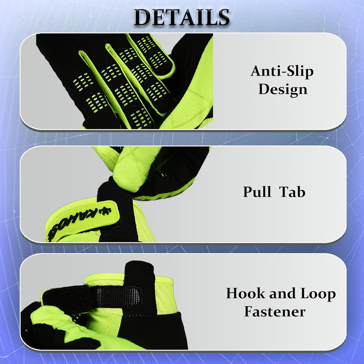 FASTGOOSE - Guantes de motocicleta unisex con pantalla táctil, para...