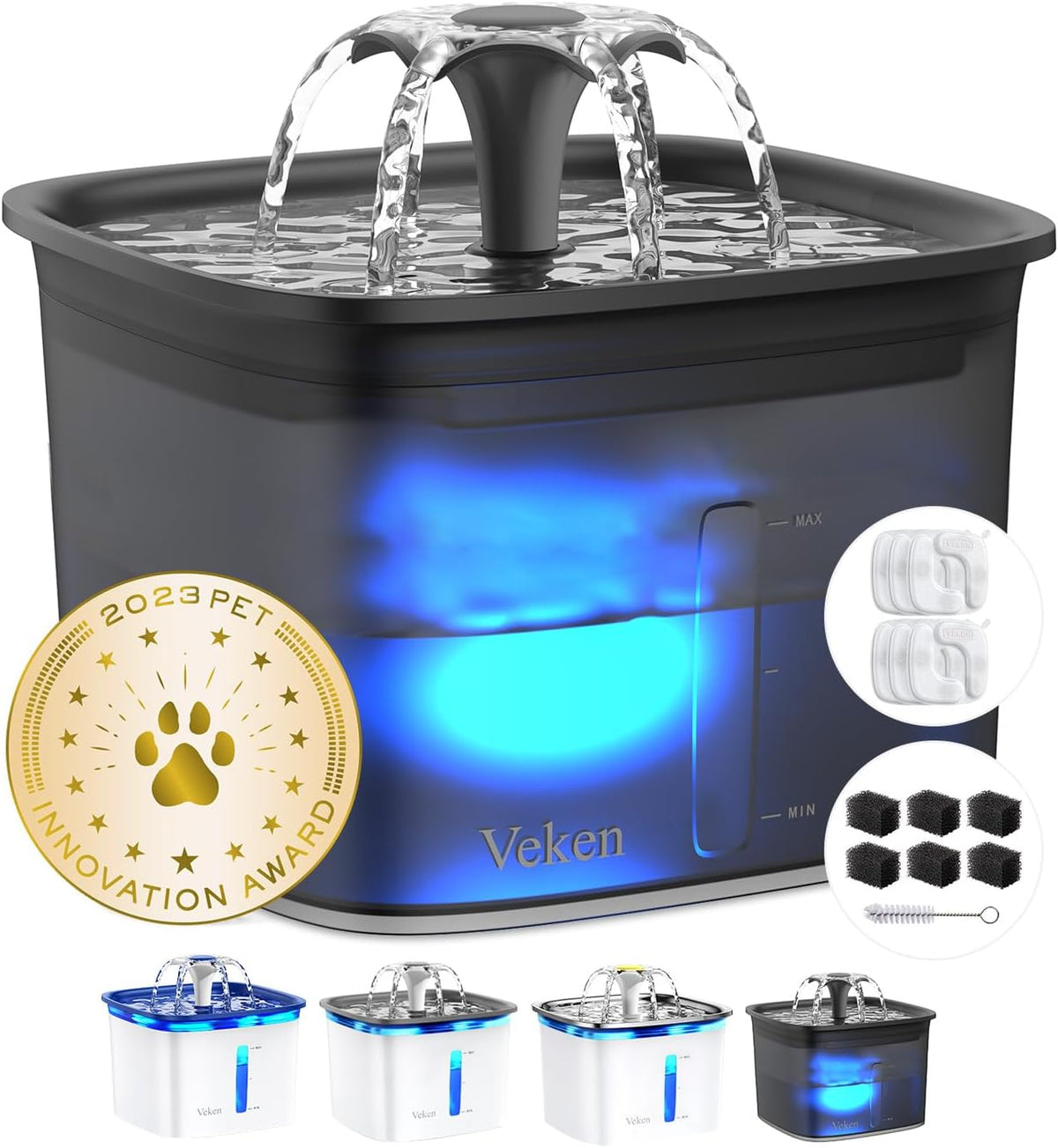 Veken Ganadora del premio a la innovación 95oz\/2.8L fuente de agua...