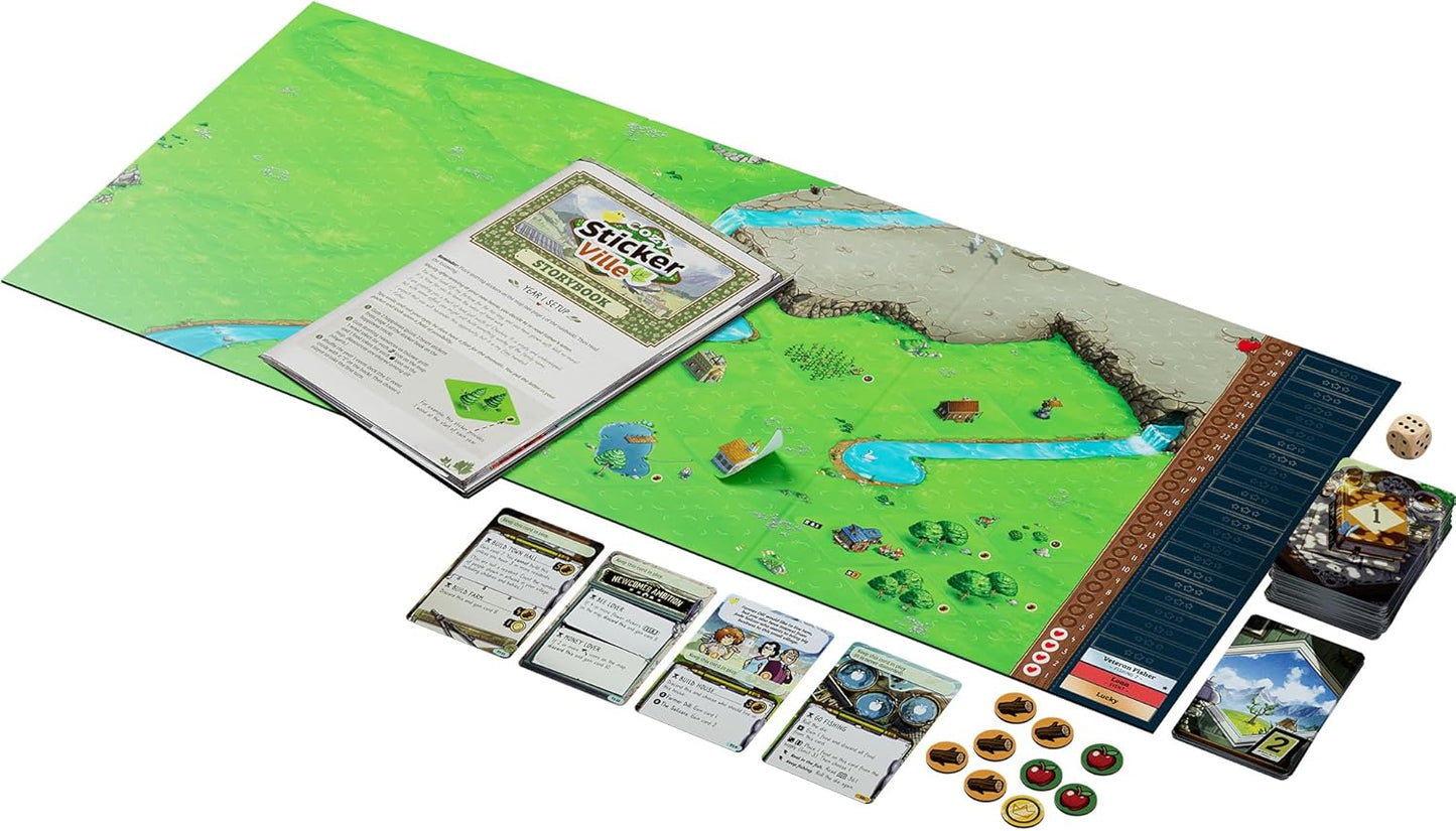 Asmodee Cosy Stickerville Juego de mesa | Juego de estrategia narra...