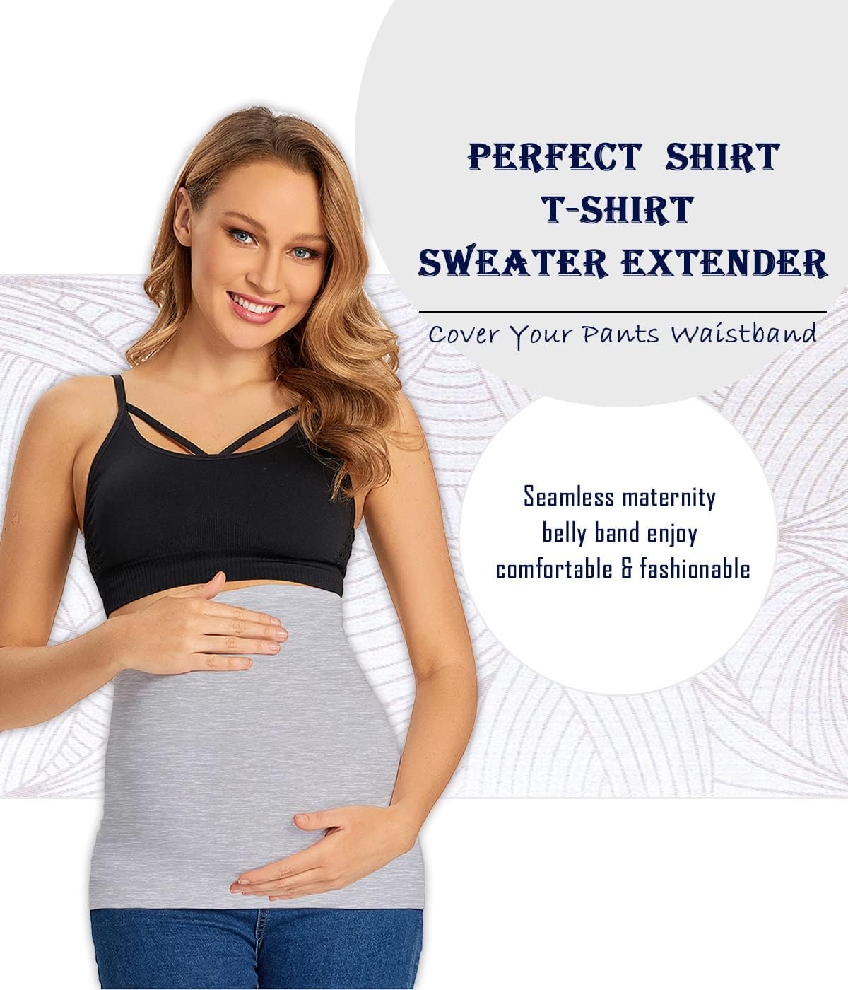 KUNINDOME - Combinación de extensores de camisas para maternidad y...