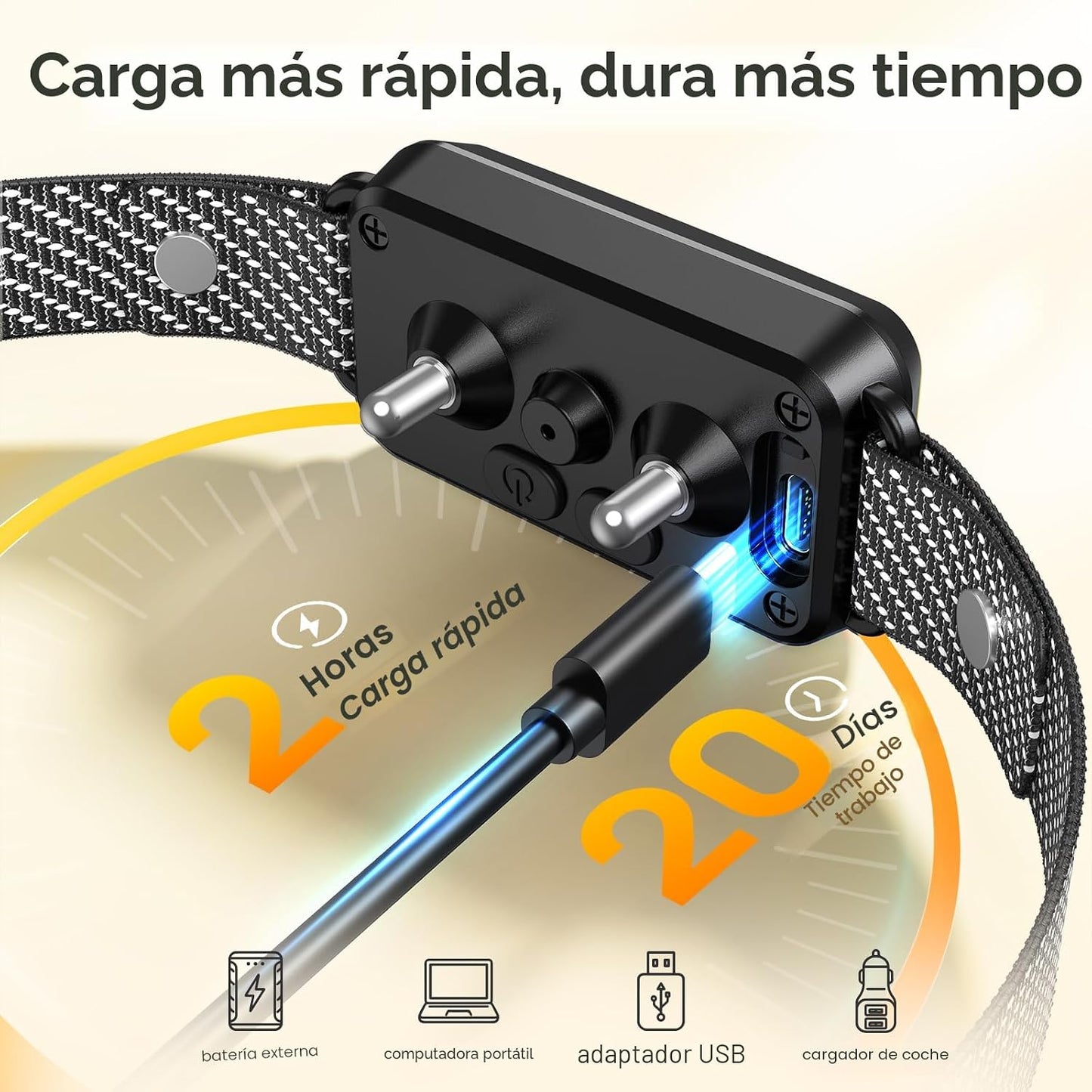 KJKZO Collar antiladridos para perros grandes, medianos y pequeños,...