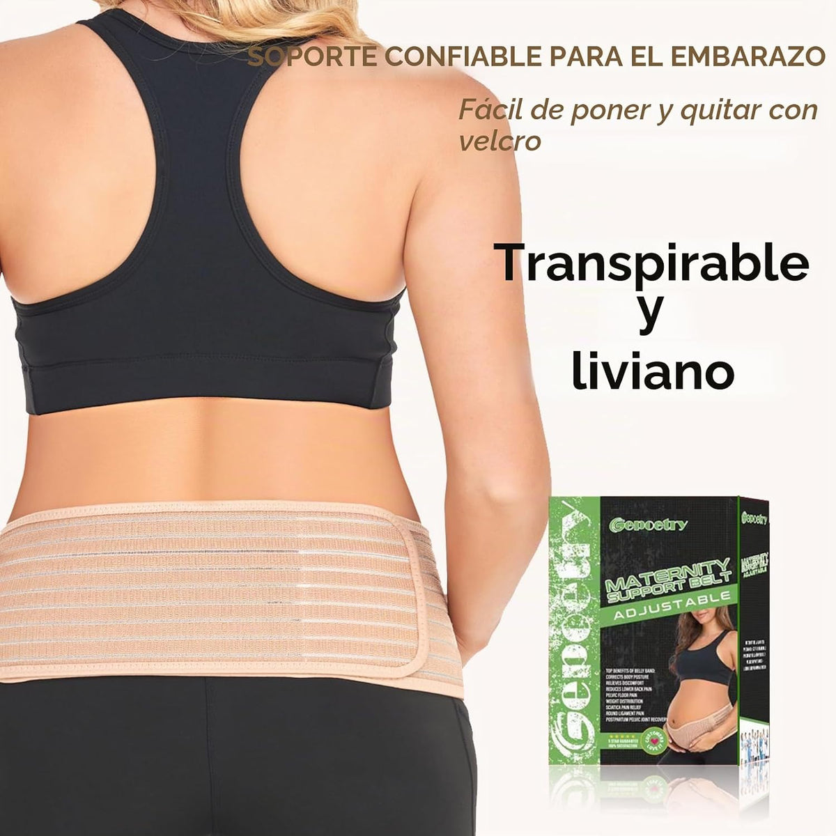 Gepoetry Banda de vientre de maternidad para mujeres embarazadas |...
