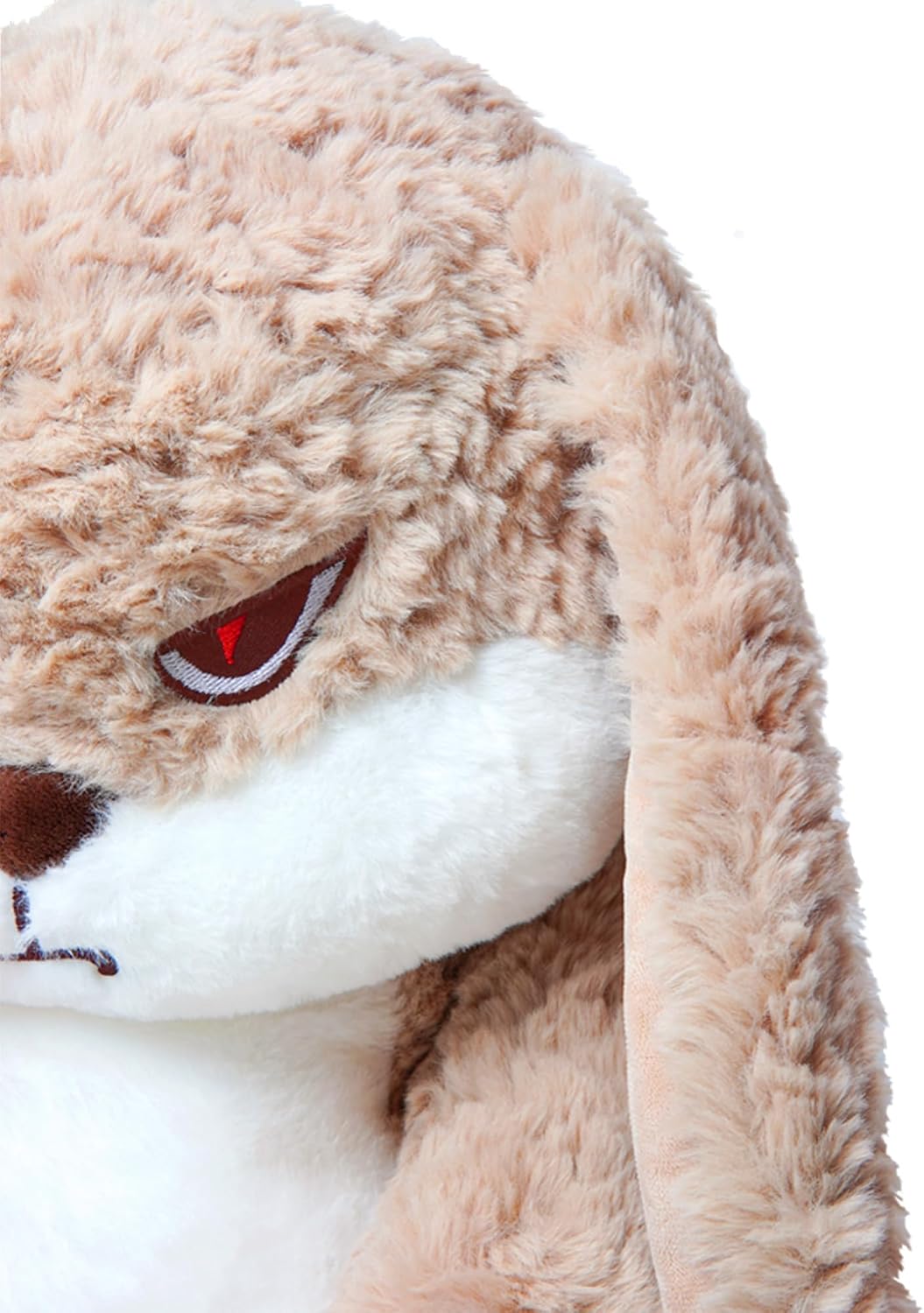 ZEIO Grumpy Bunny - Peluche de conejo de peluche de 15.7 pulgadas c...