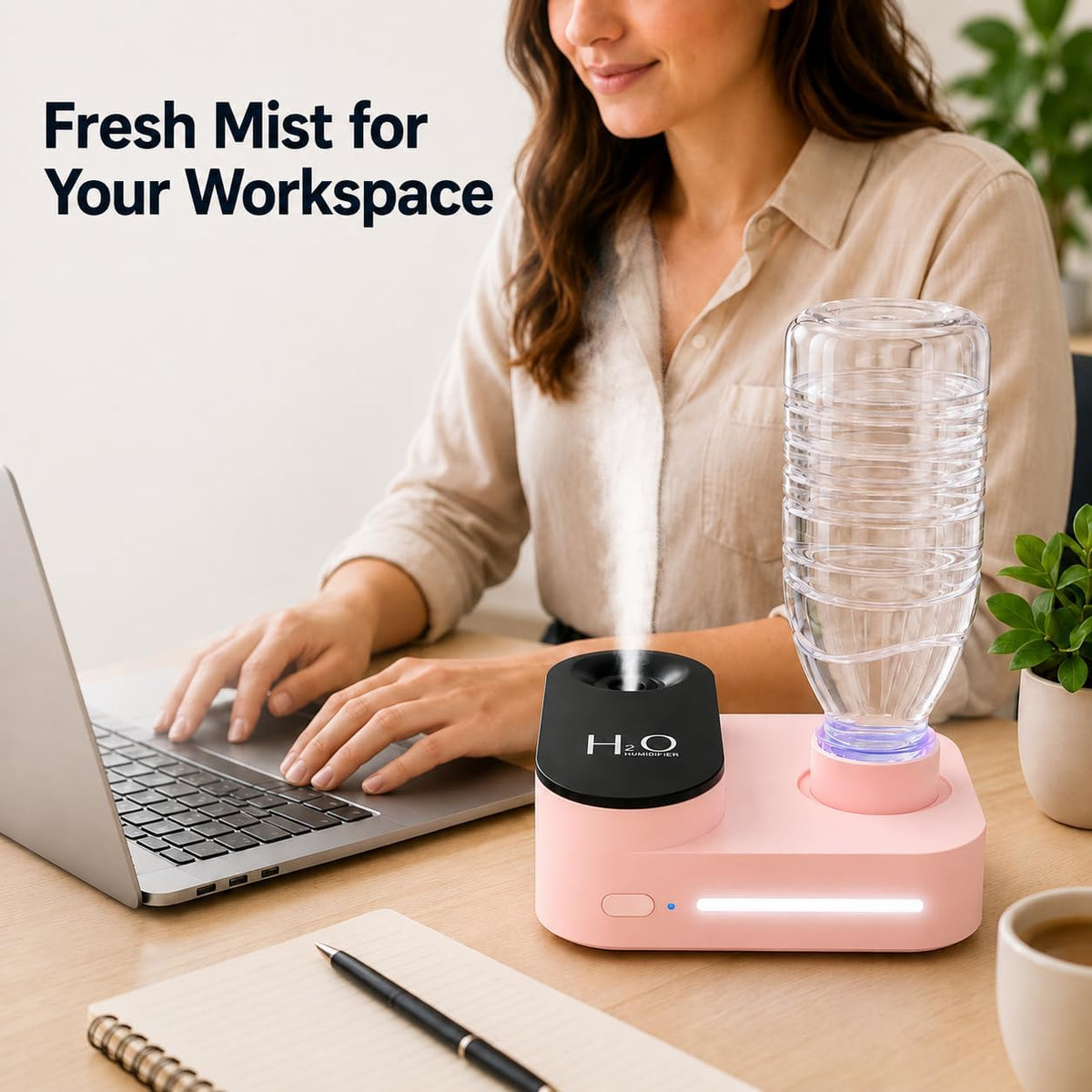 Gmuray Humidificador de viaje, mini niebla fría portátil, recargabl...