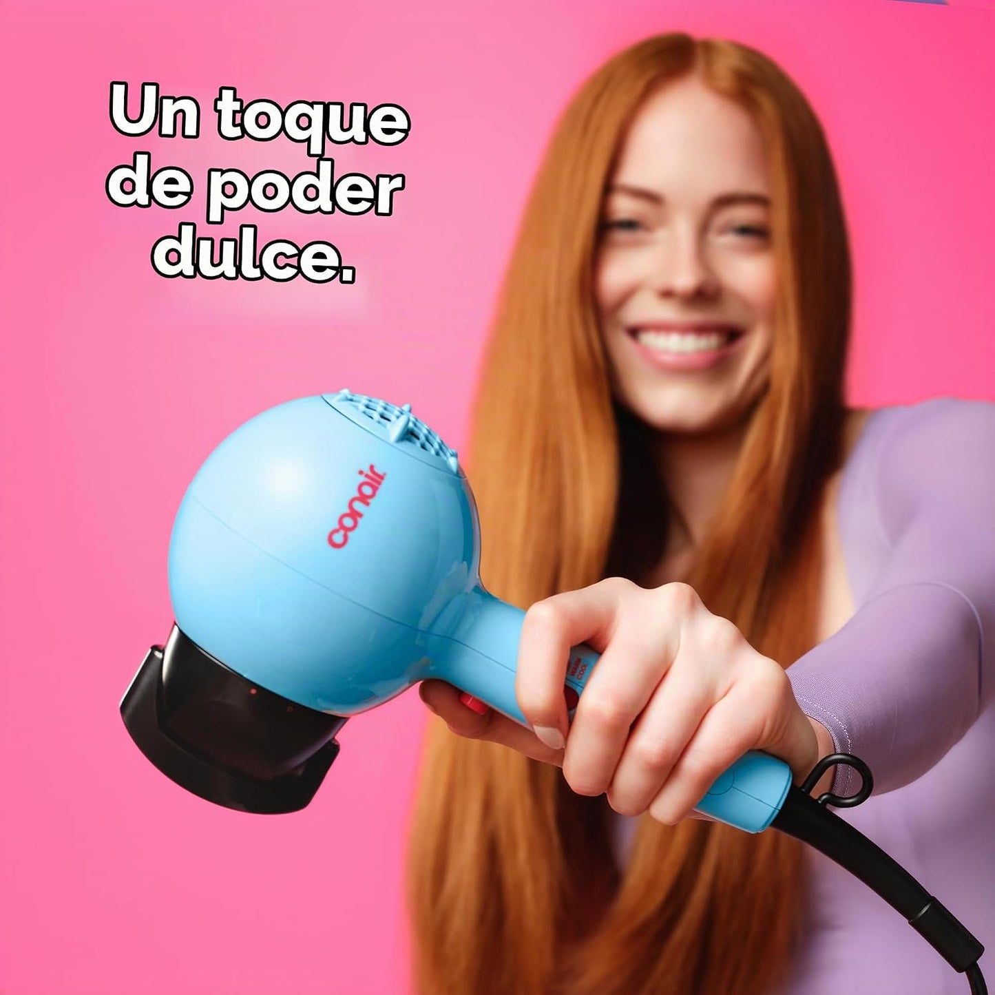 Conair Secador de pelo Cake Pop con accesorios difusores y concentr...