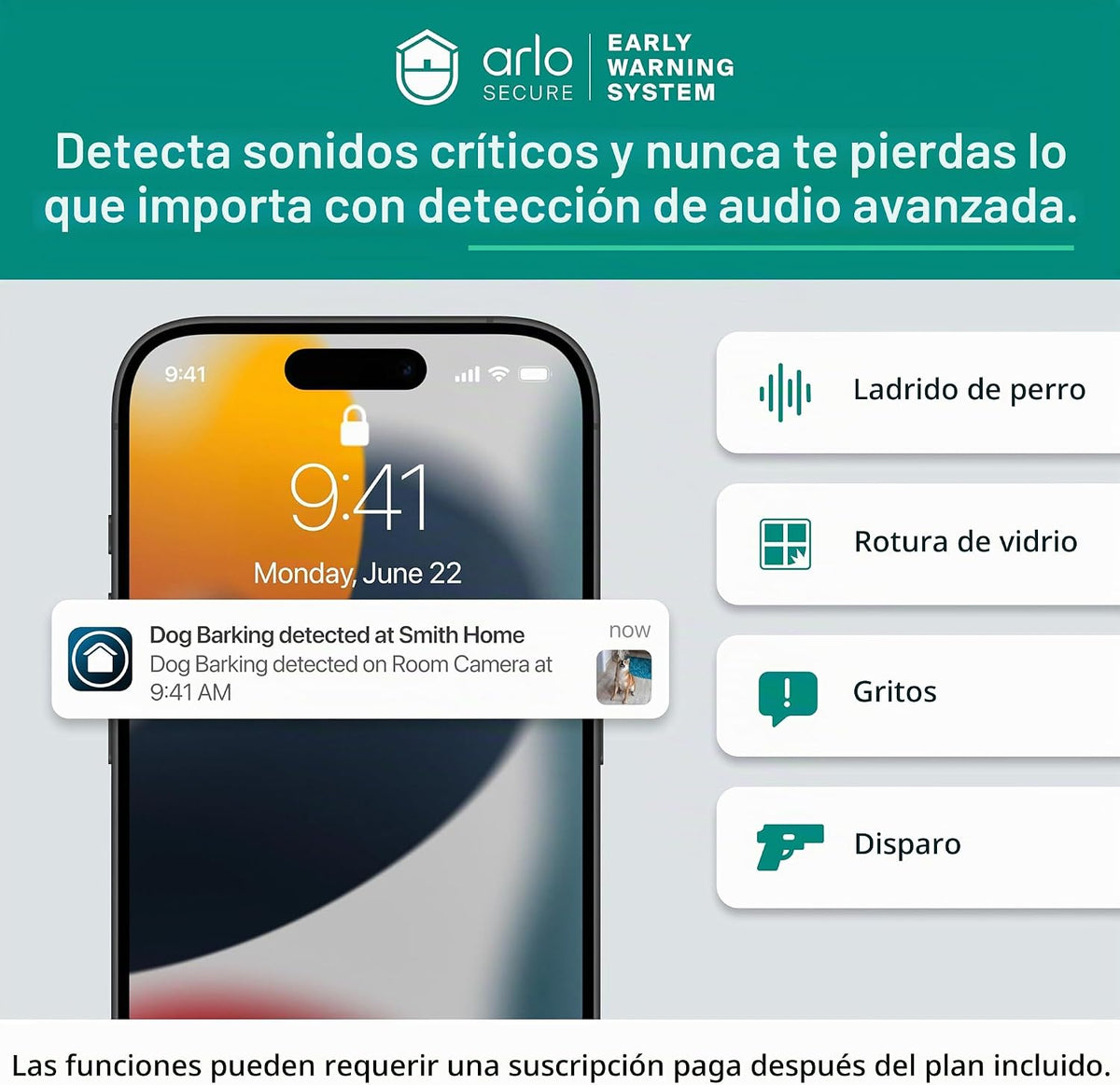Arlo Esencial al aire libre Pan Tilt Zoom cámara de seguridad 2K co...