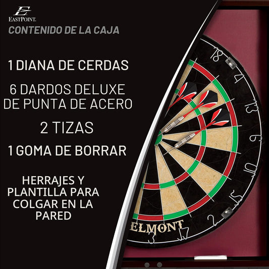 EastPoint Belmont - Gabinete para tablero de dardos, 6 dardos con p...