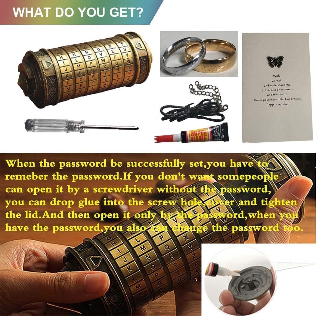 Cryptex Da Vinci Code Mini Cryptex Lock - Cajas de rompecabezas con...