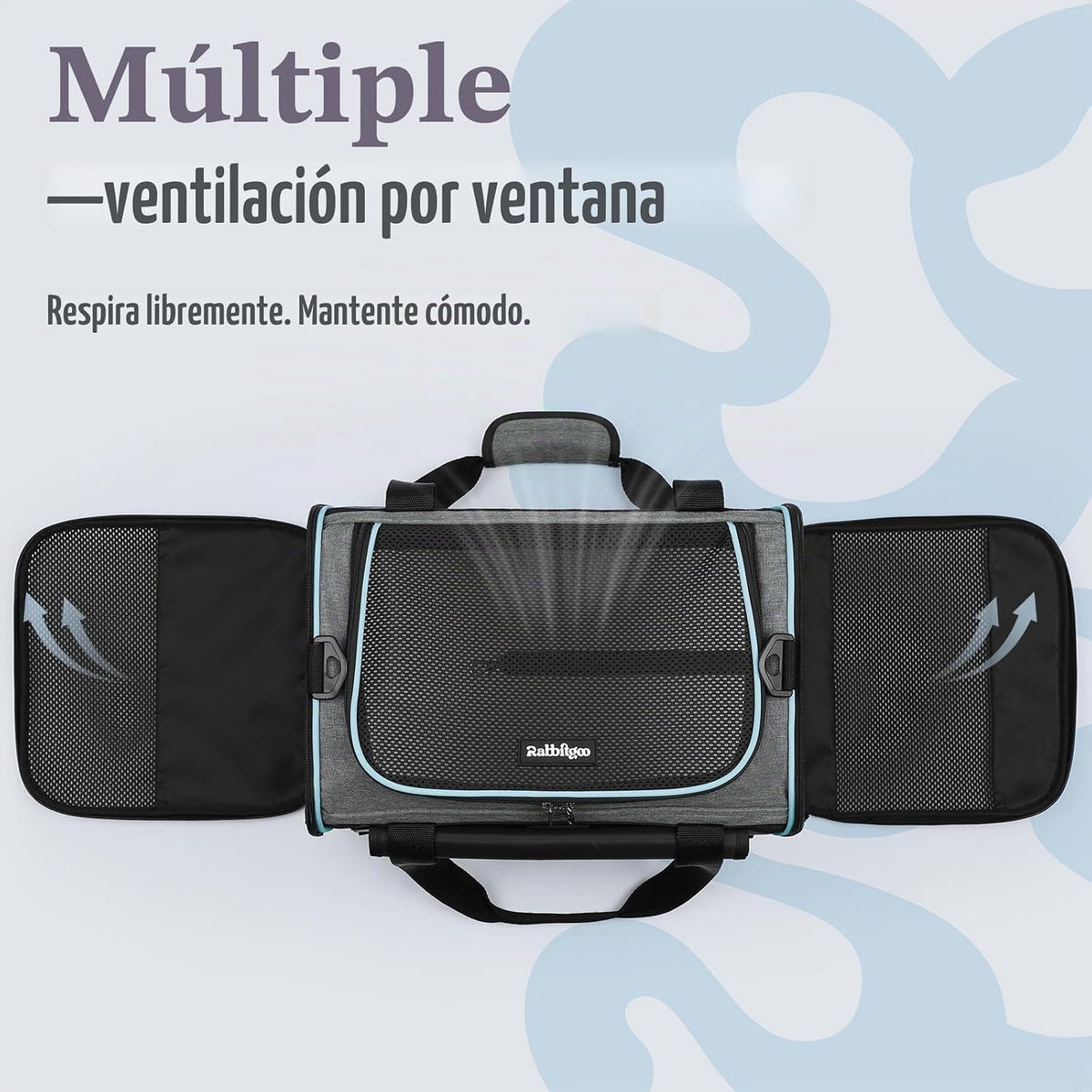 rabbitgoo Transportador de gatos suave, bolsa para mascotas con sol...