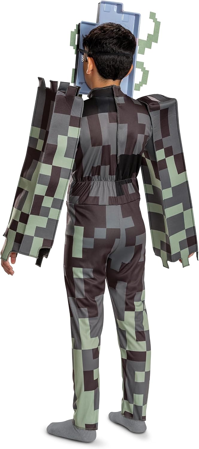 Disguise Disfraz de Minecraft crujiendo para niños, disfraz oficial...