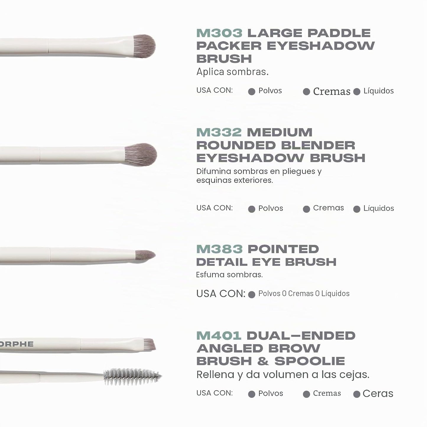 Morphe Best of Blends - Juego de 8 brochas de maquillaje, brochas d...