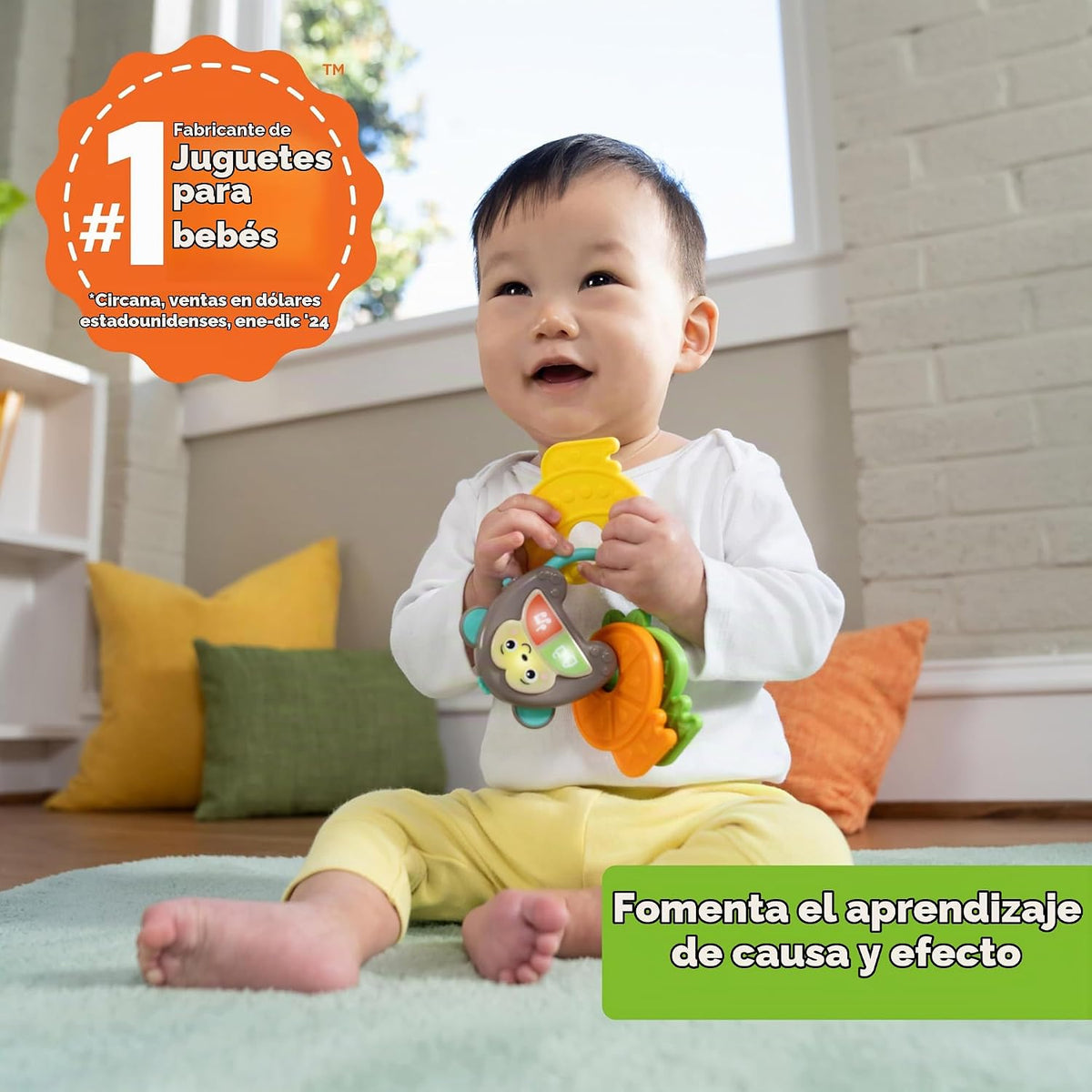 Bright Starts Set de Regalo Safari Sounds, Paquete de 2 Juguetes pa...