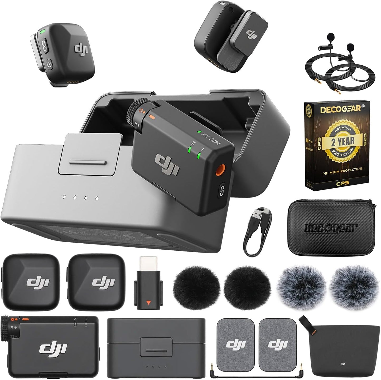 DJI Mic Mini (2 TX + 1 RX + estuche de carga) Micrófono inalámbrico...