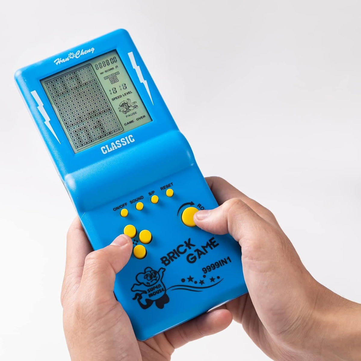 Nbguigdstr Consola de juegos de ladrillo de mano retro, juego de ta...
