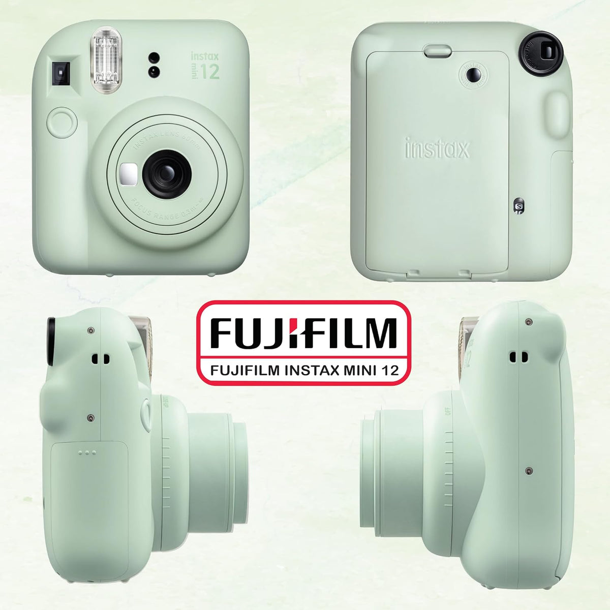 Fujifilm - Paquete de cámara instantánea Instax Mini 12 con películ...